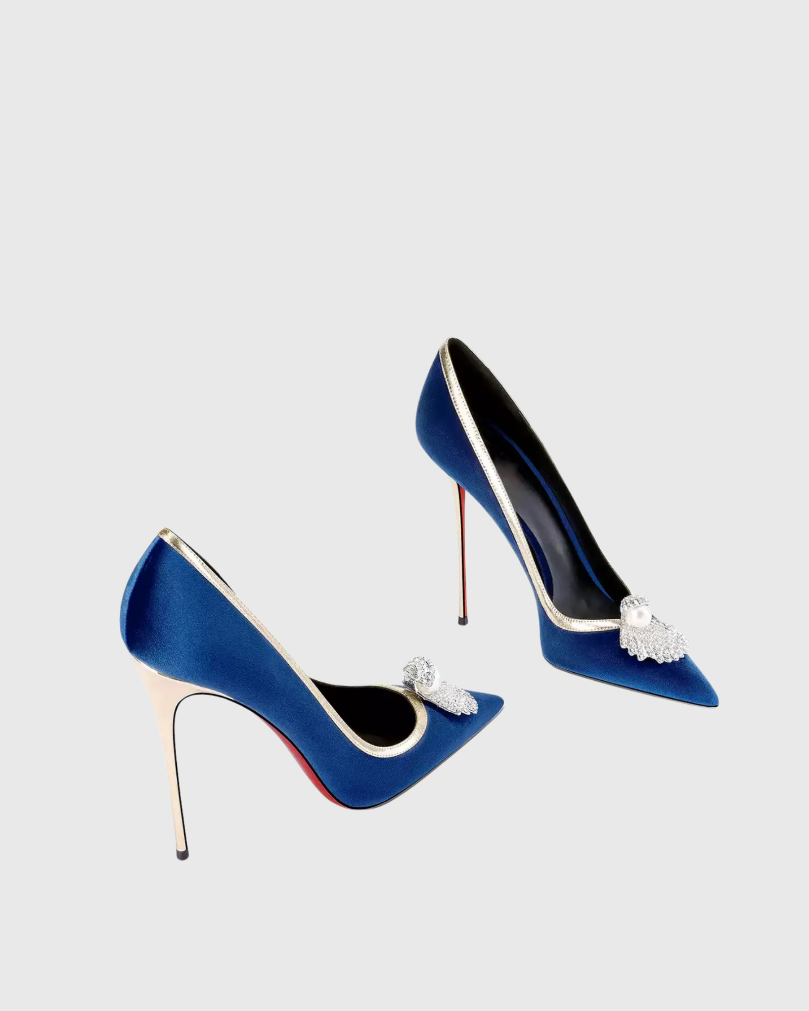 Padgett Rhinestone Pumps In Blue