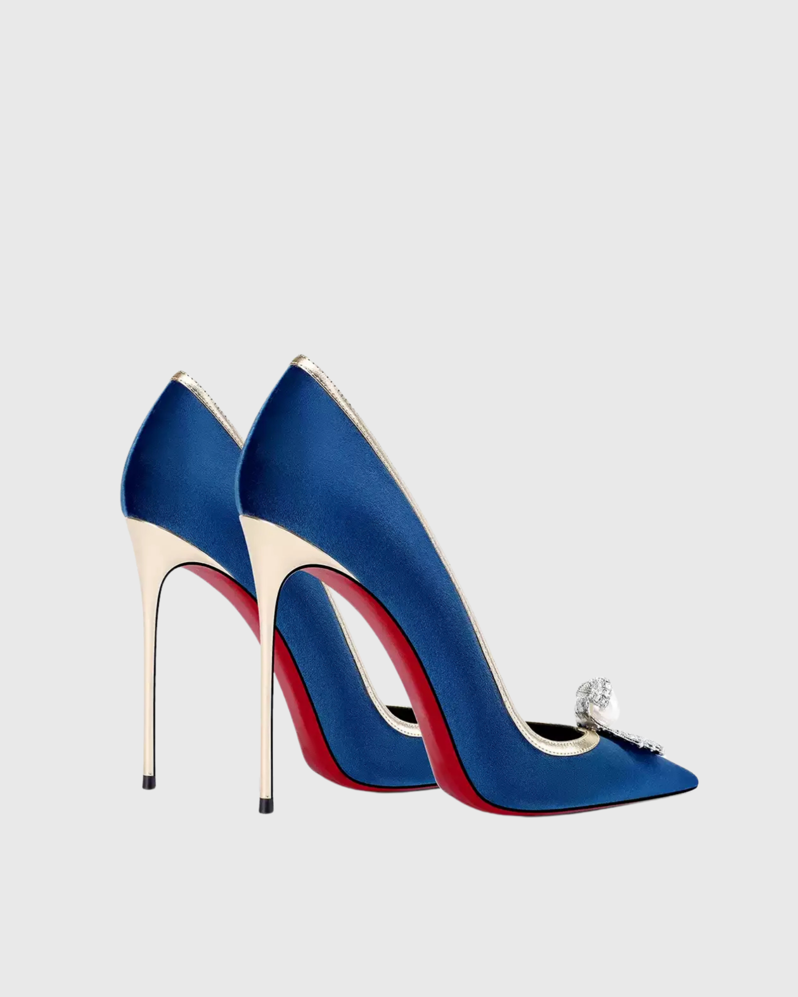 Padgett Rhinestone Pumps In Blue