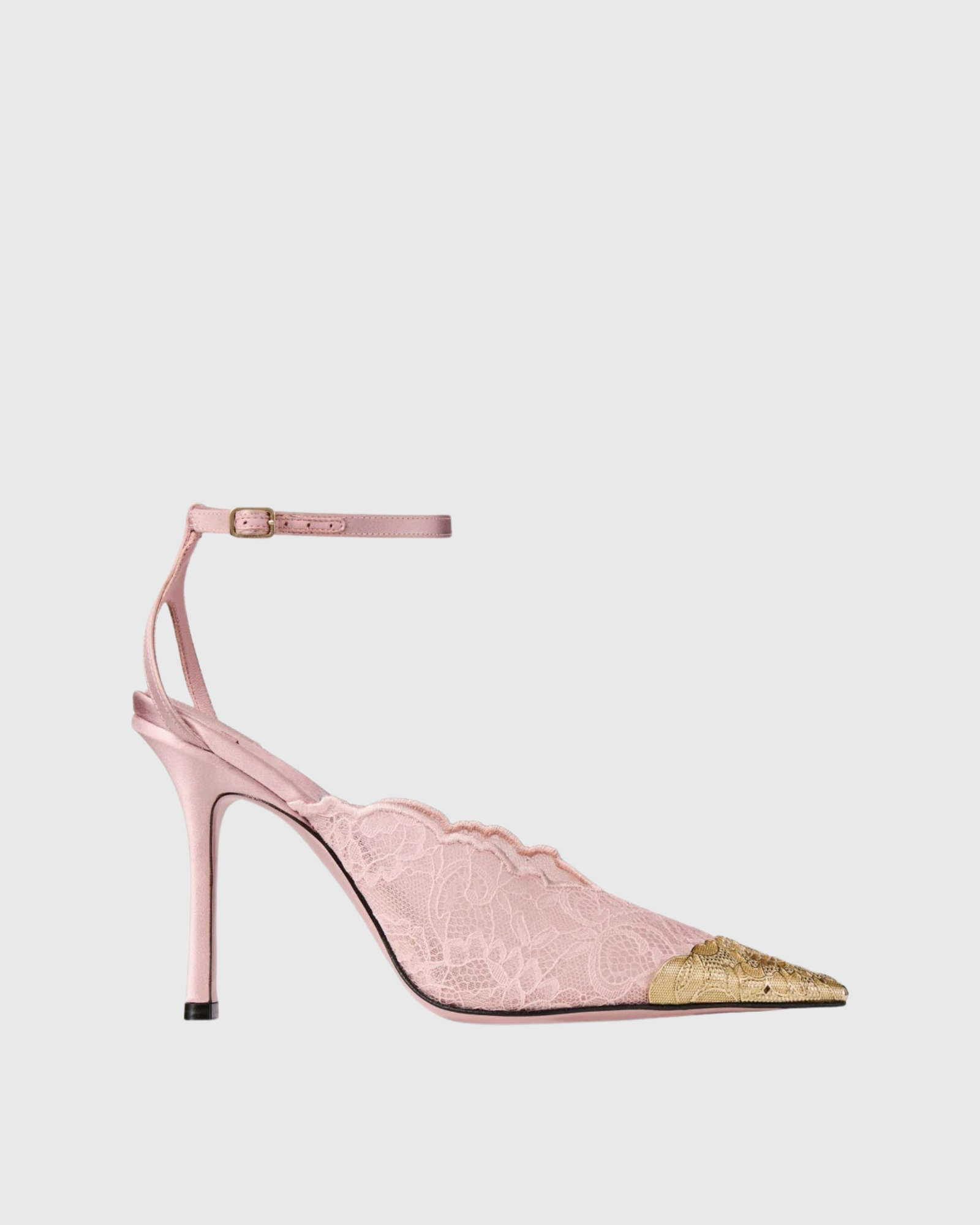 Keane Lace Stiletto Heels In Pink