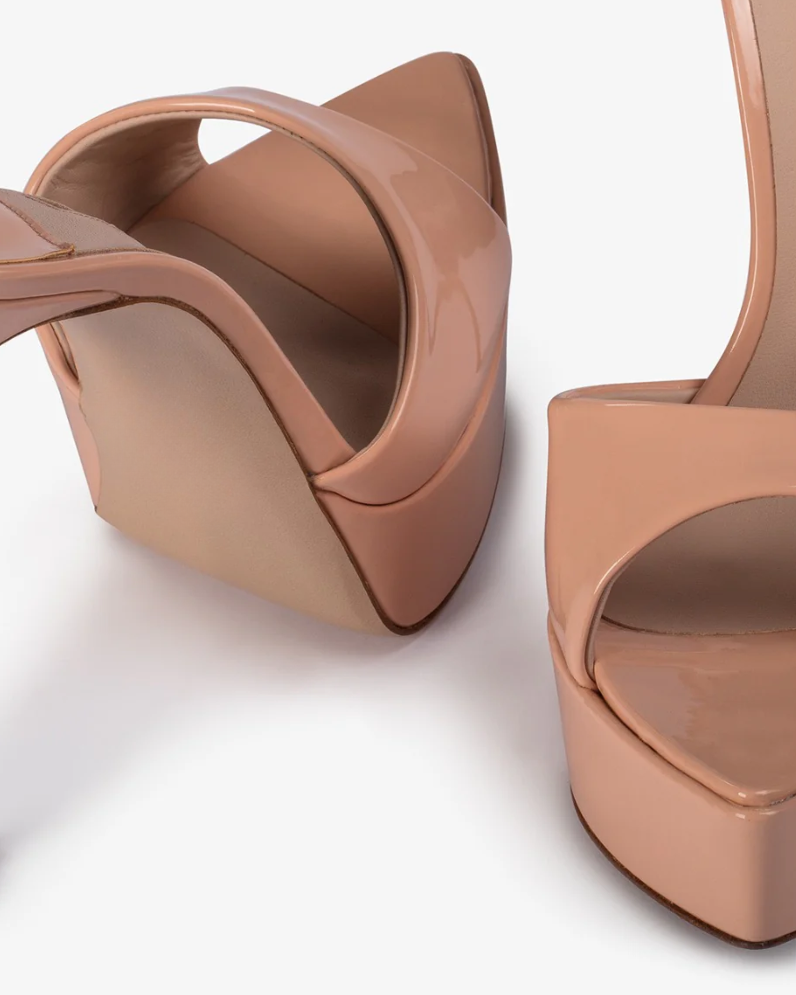 Iida Platform Mules In Beige