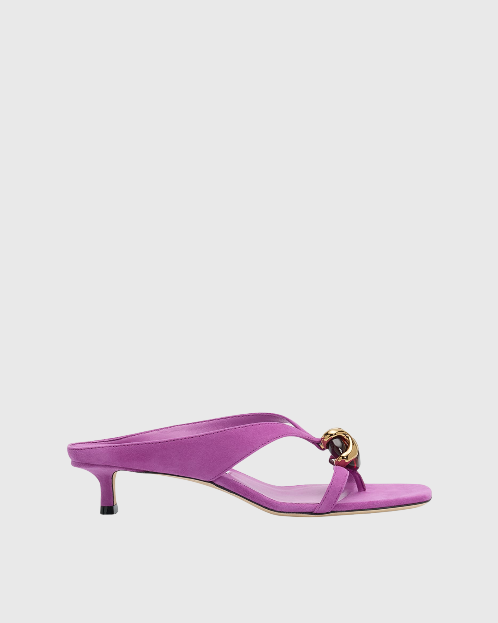 Libby Hardware Strap Sandals In Hot Pink
