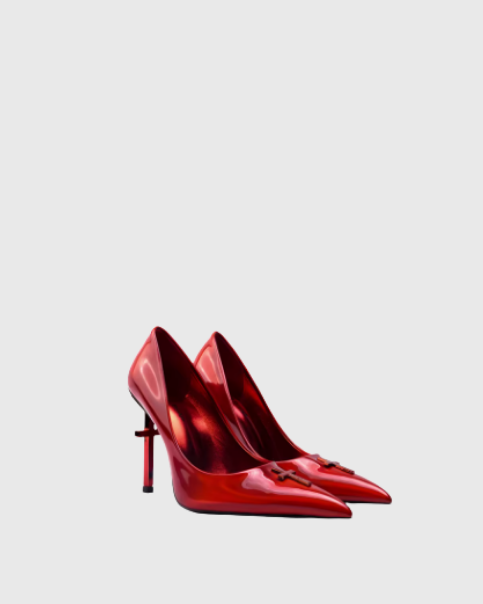 Eadgar Cross Pumps In Red