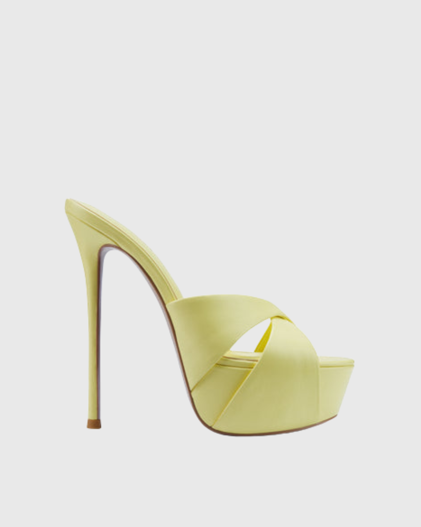 Halla Cross Platform Mules In Yellow