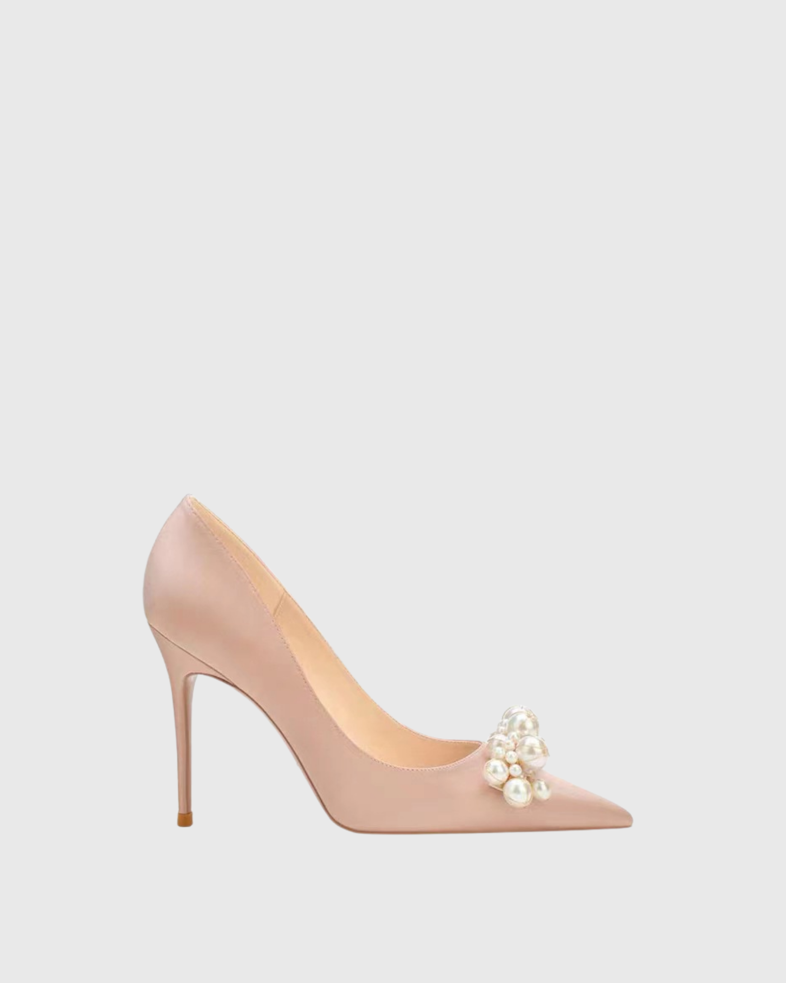 Sala Pearl Stain Pumps In Blush