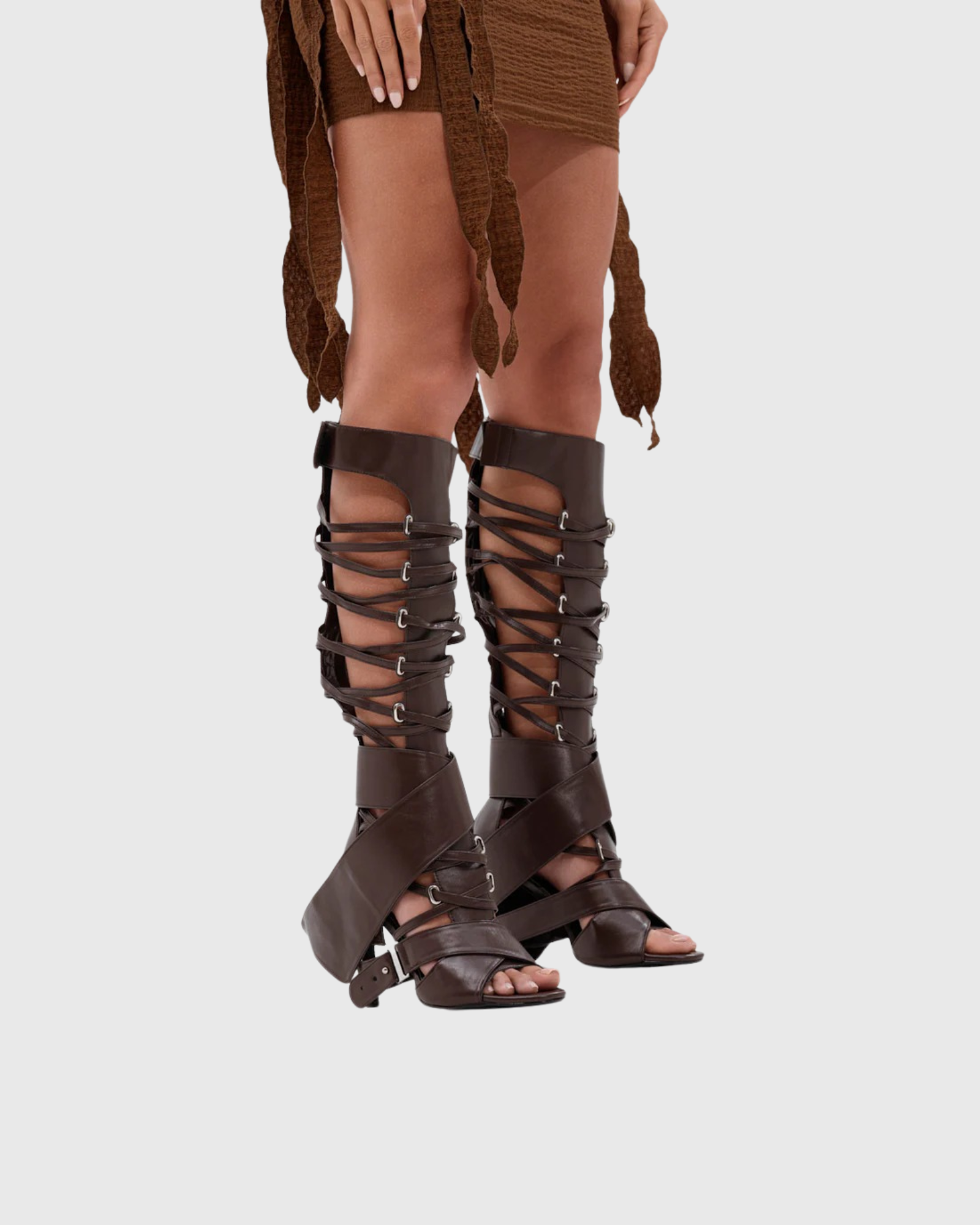Ellington Leather Lace Up Knee High Boots