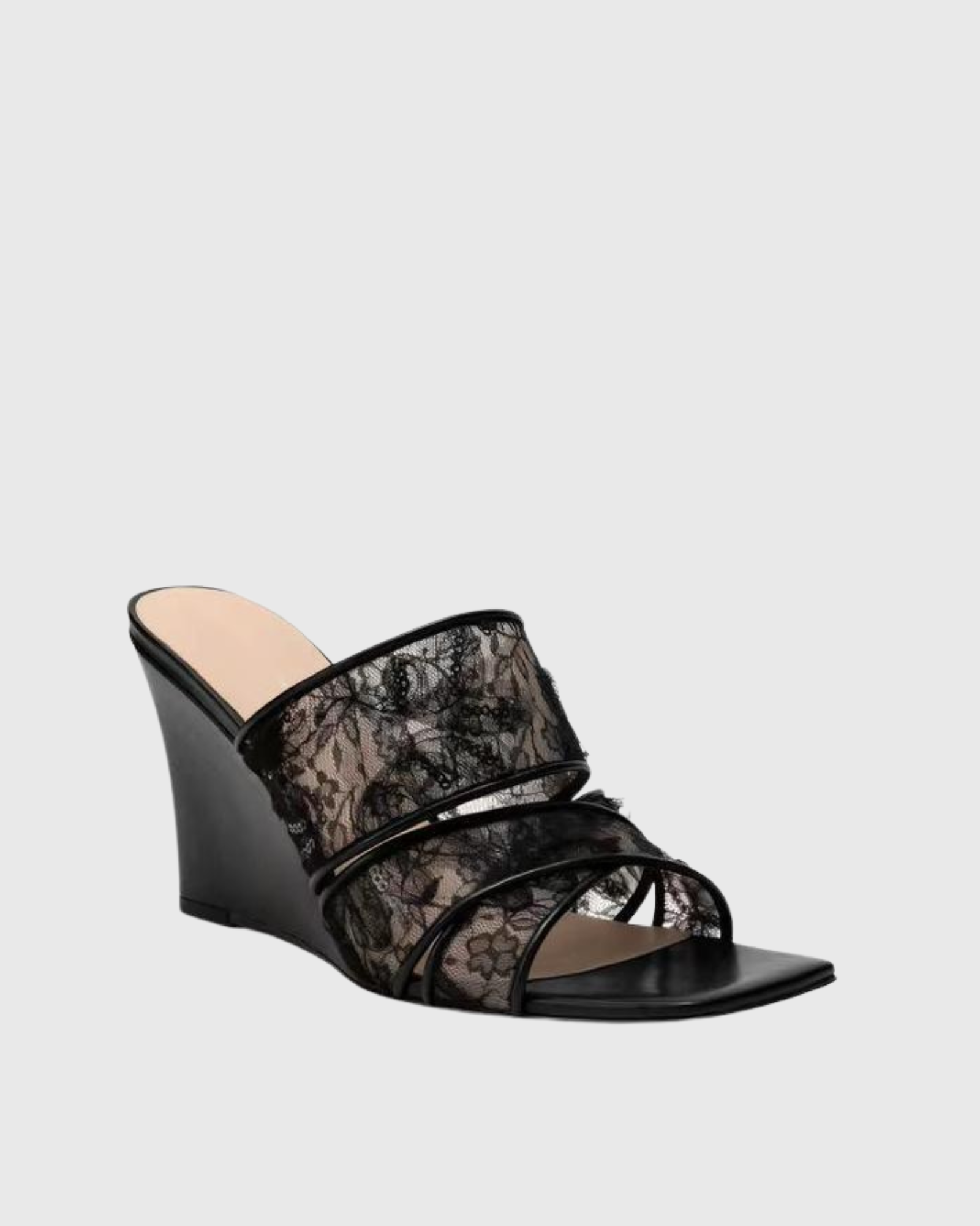 Louhi Lace Mules In Black