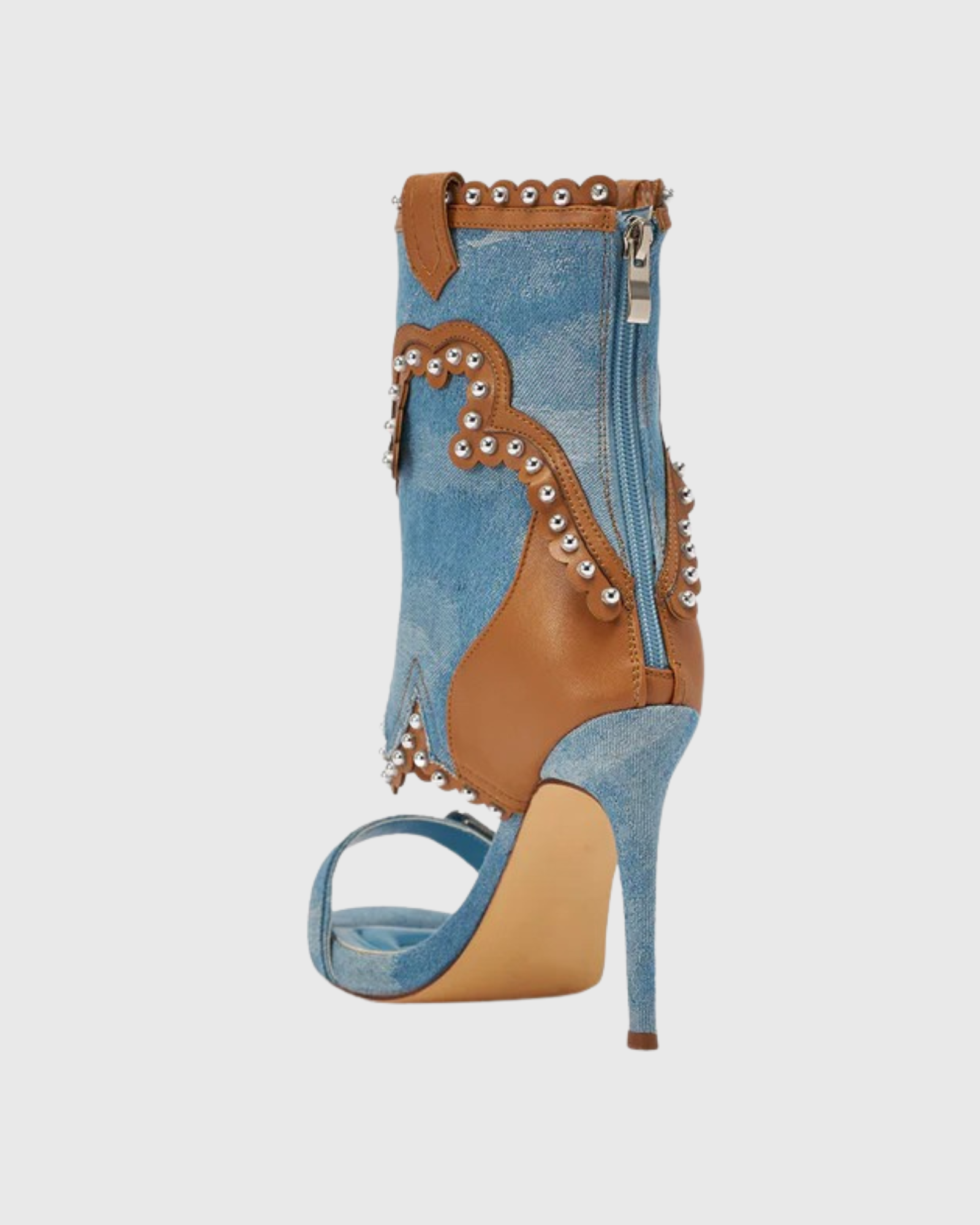 Iael Stud Cowboy Sandals In Blue