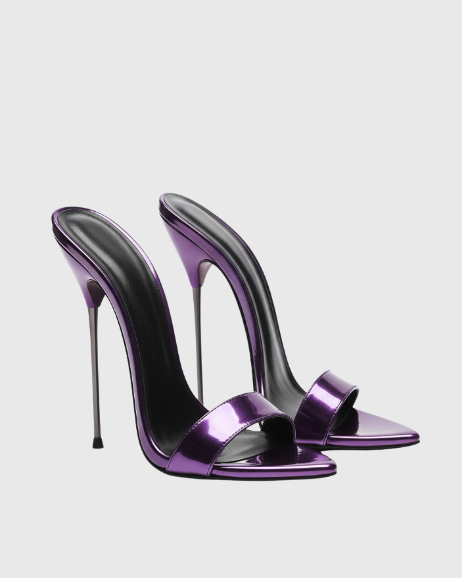 Jolie Fetish Mules In Purple