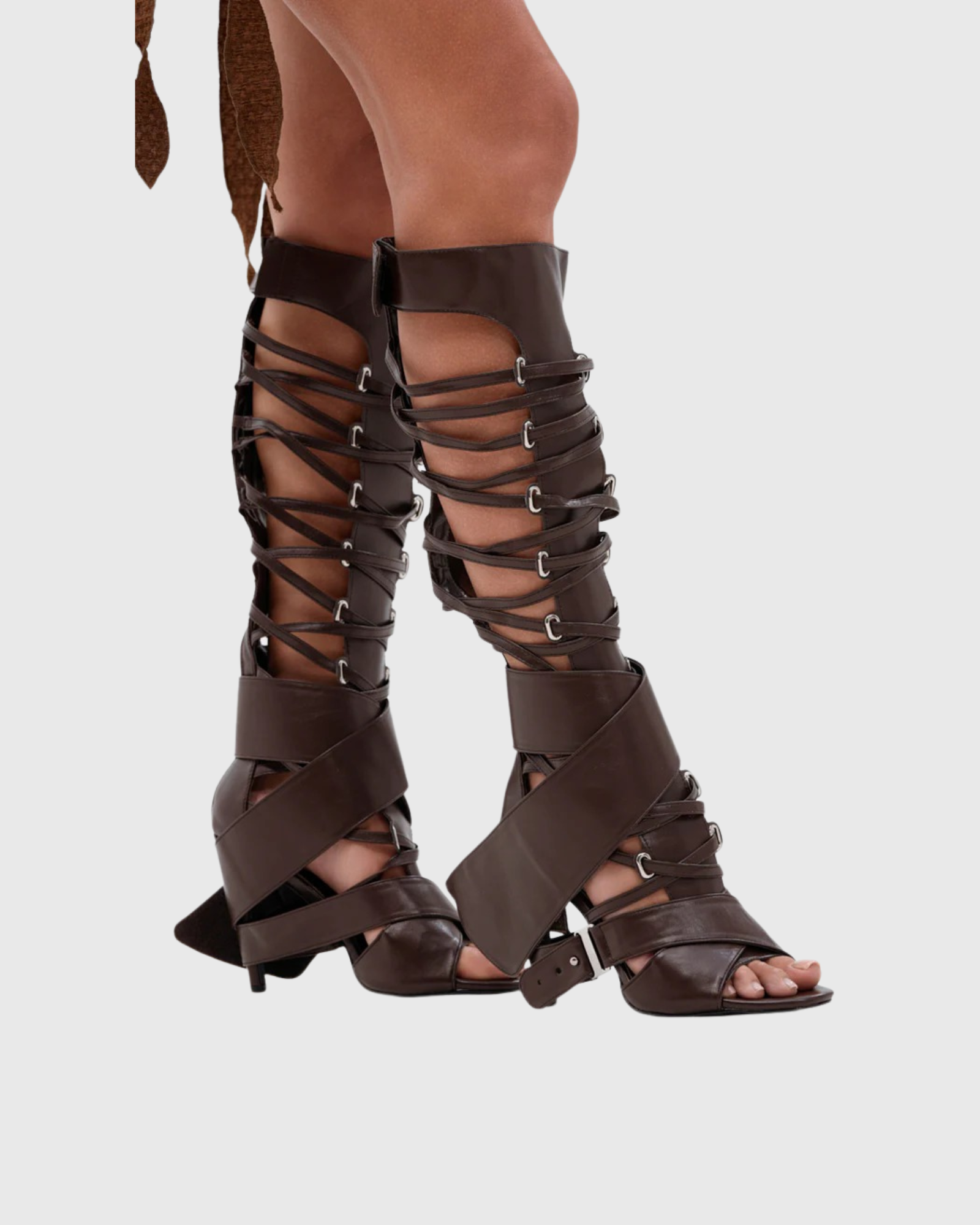 Ellington Leather Lace Up Knee High Boots