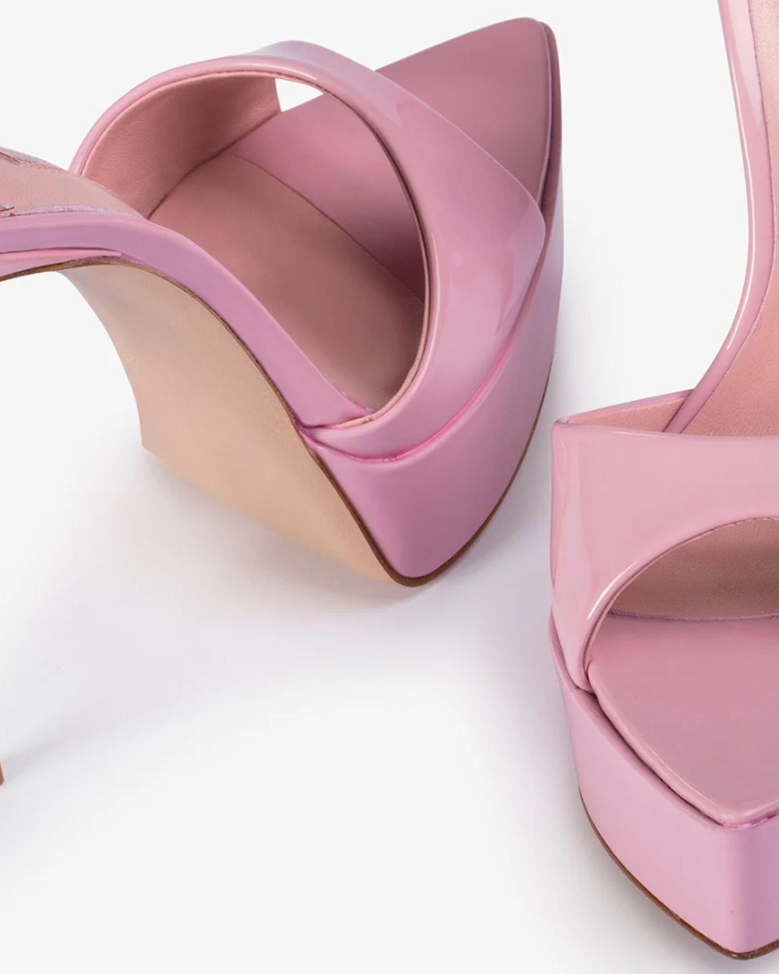 Iida Platform Mules In Pink