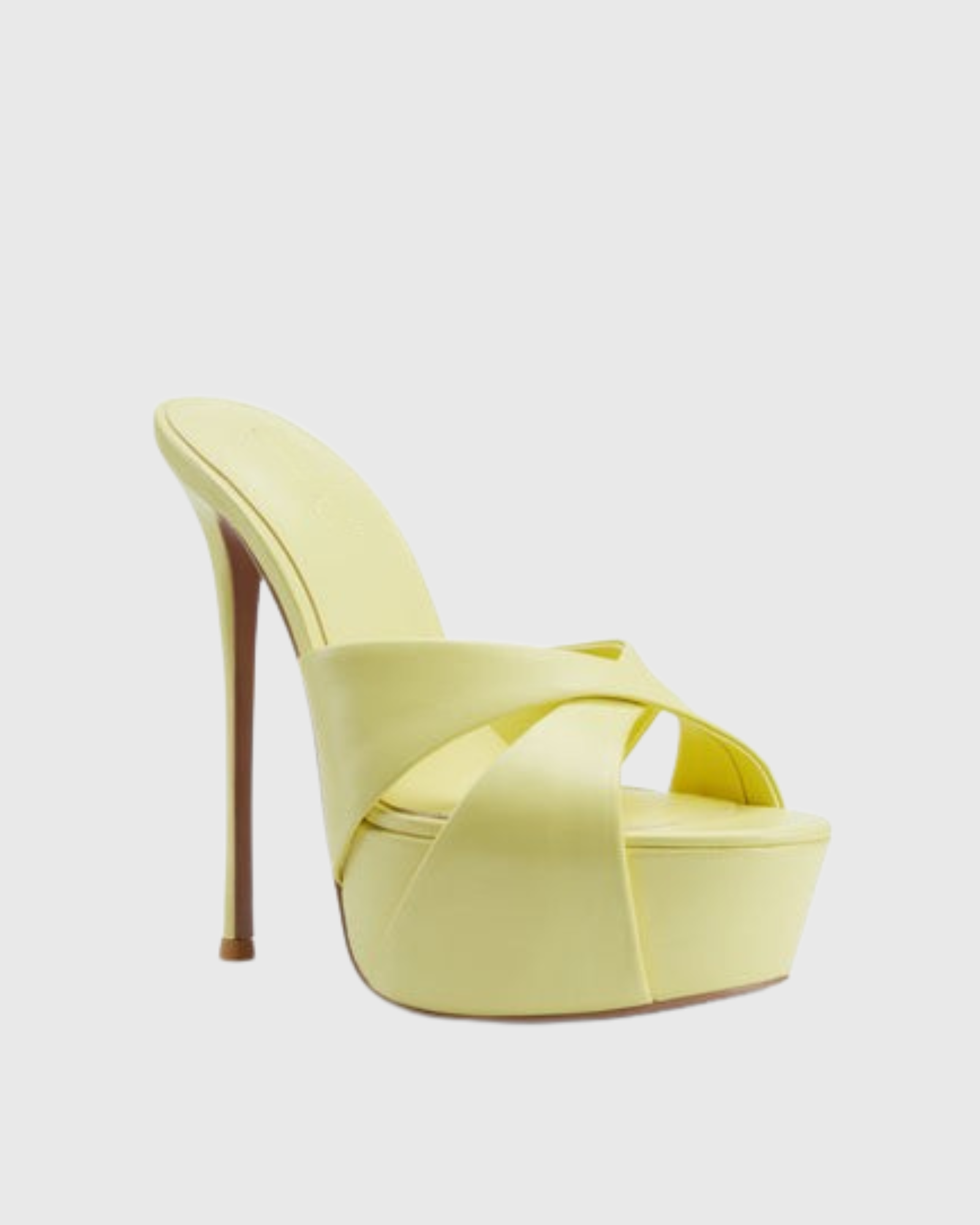 Halla Cross Platform Mules In Yellow