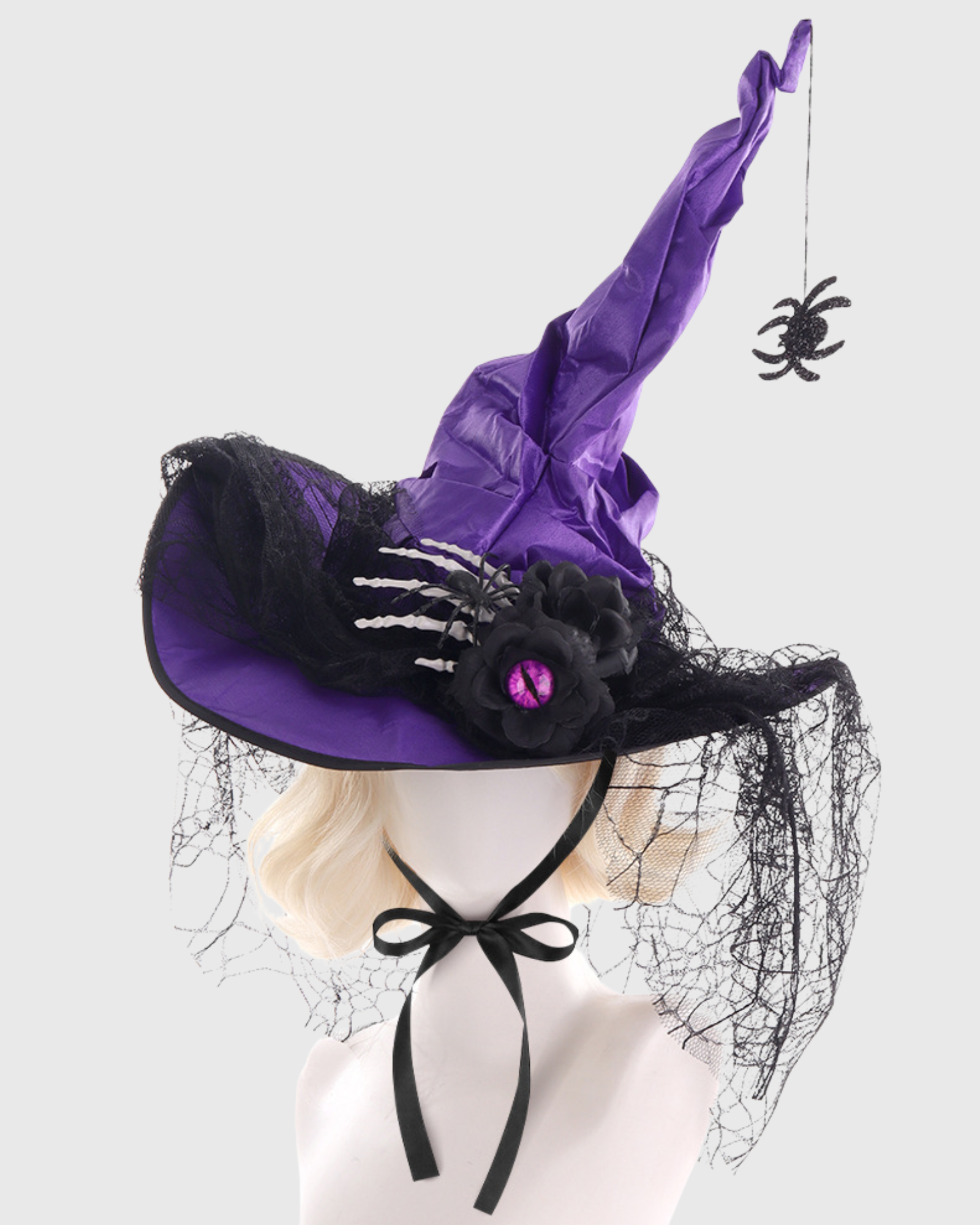 Ruffled Lace Witch Hat