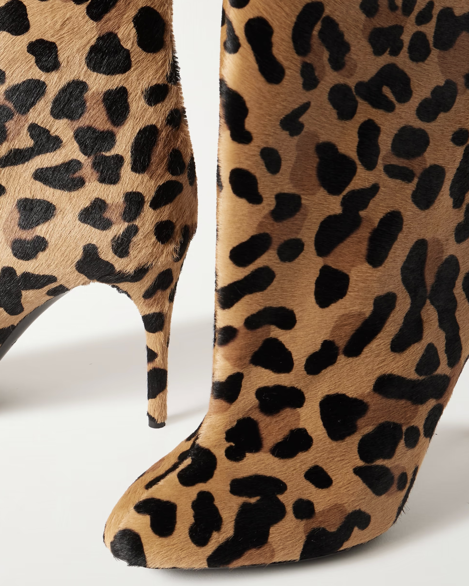 Nadra Leopard Print Mid Calf Boots