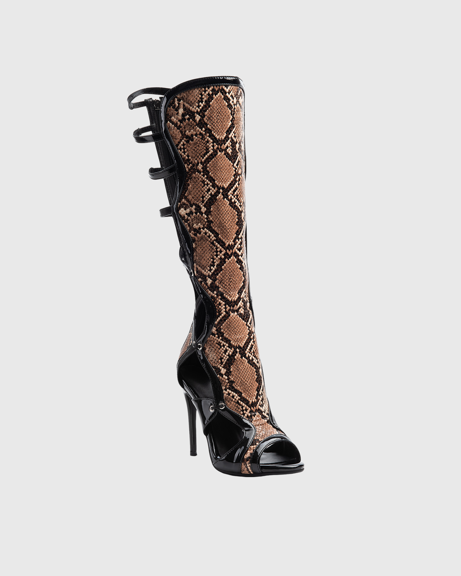 Naia Leopard Print Cutout Sandals 