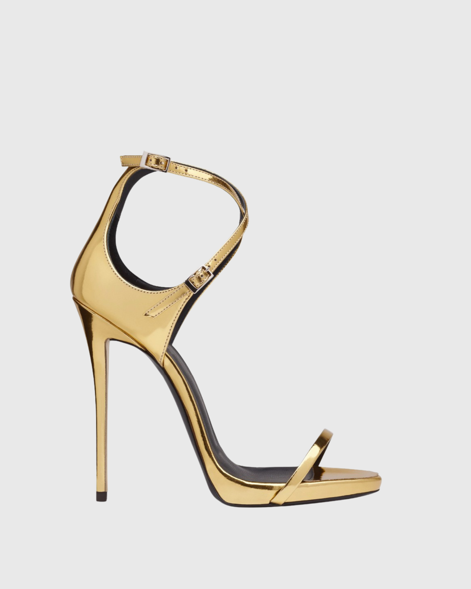 Feodosiy Metallic Strap Sandals In Gold