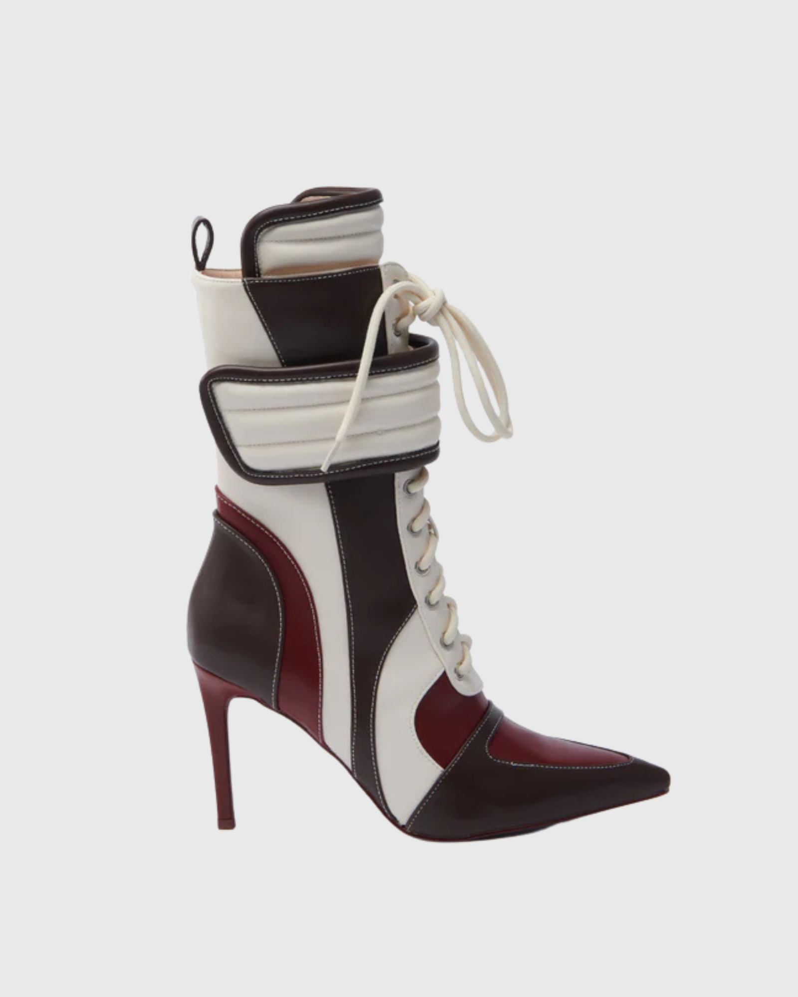 Lesia Motorsport Knee High Stiletto Boots