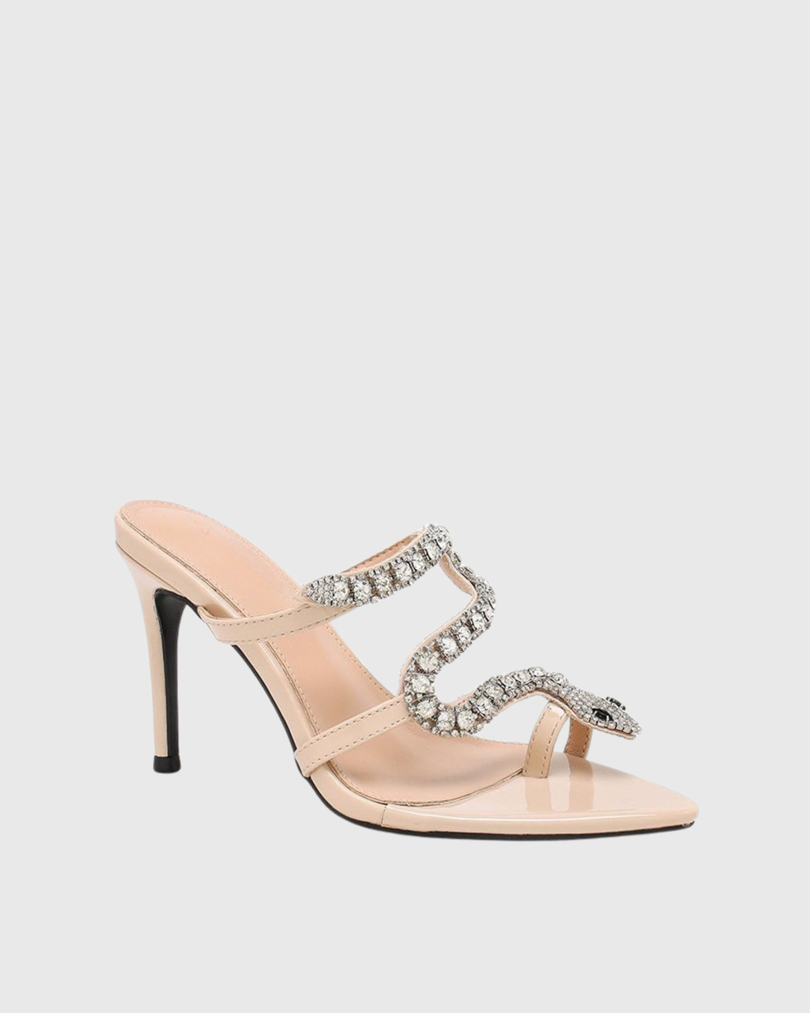 Ife Rhinestone Snake Mules