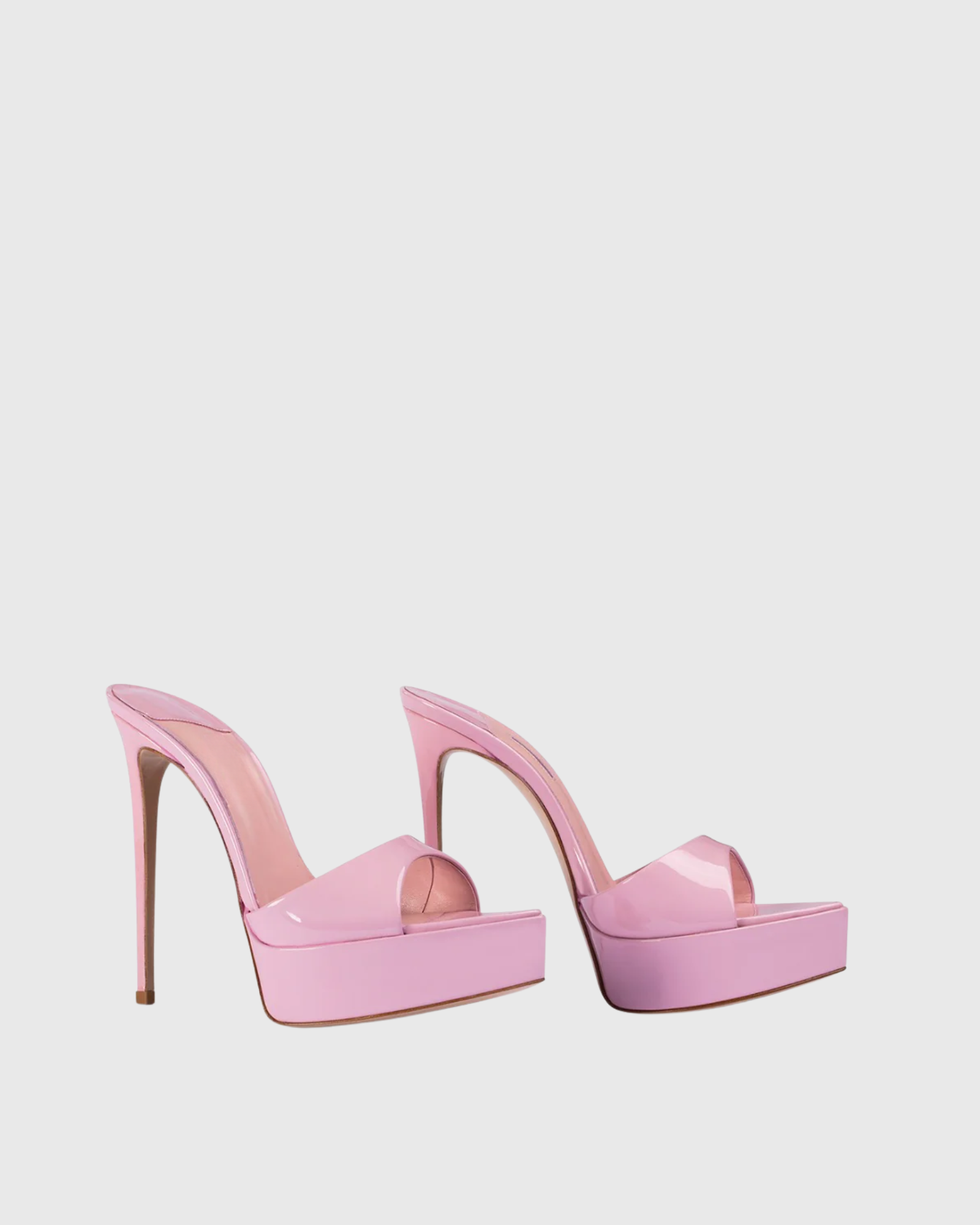 Iida Platform Mules In Pink