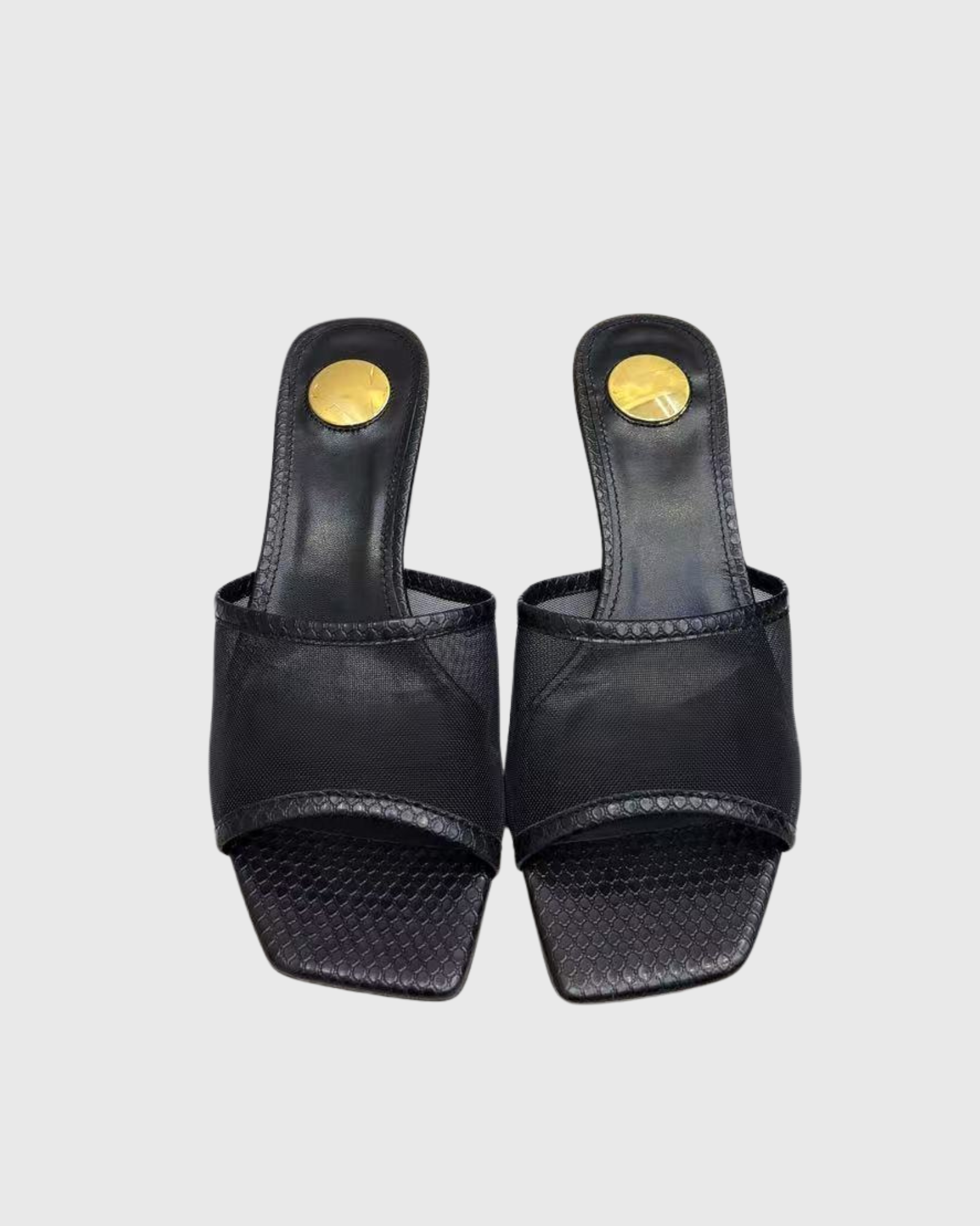 Aamaal Mesh Mules In Black