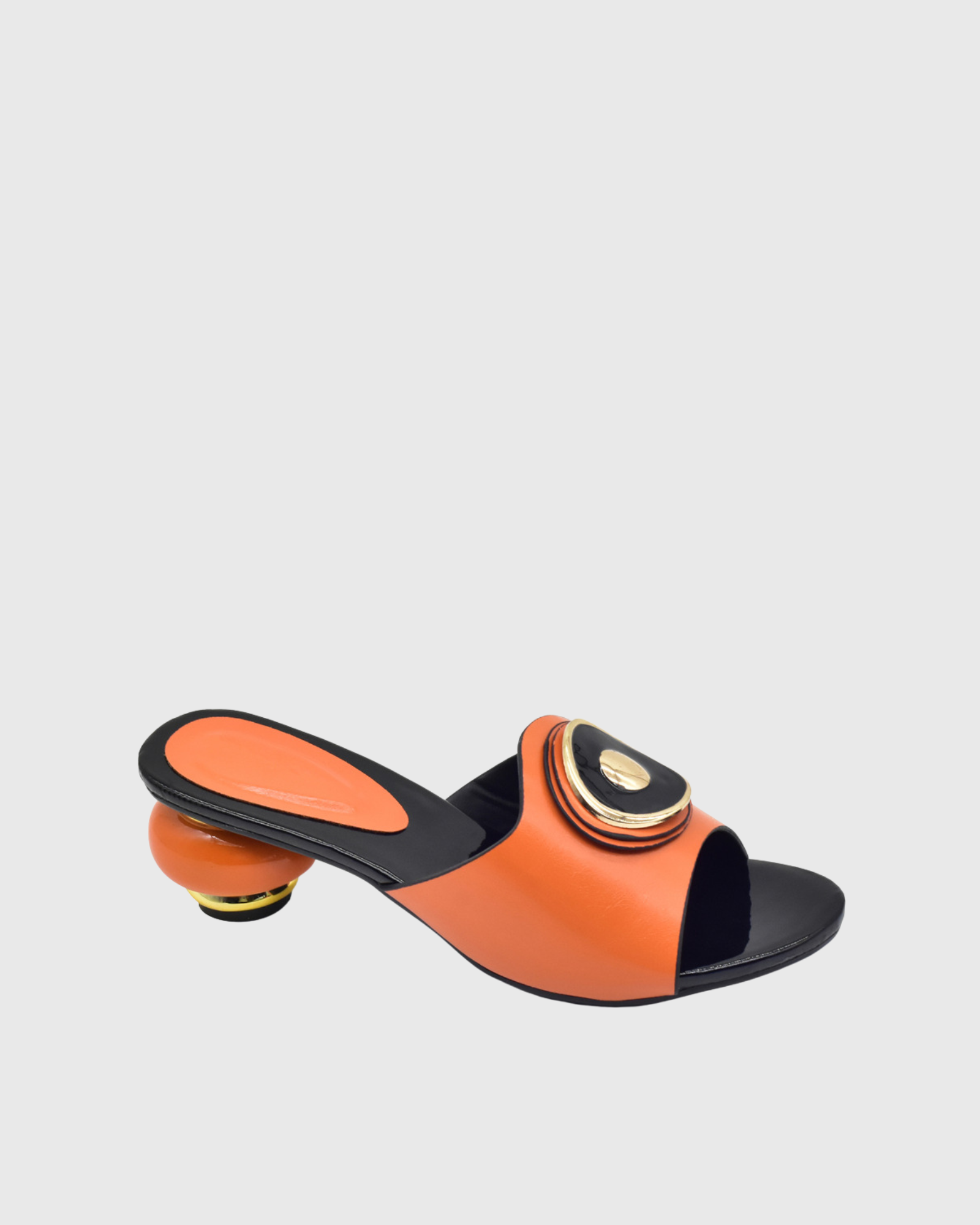 Aamu Studded Patent Leather Mules