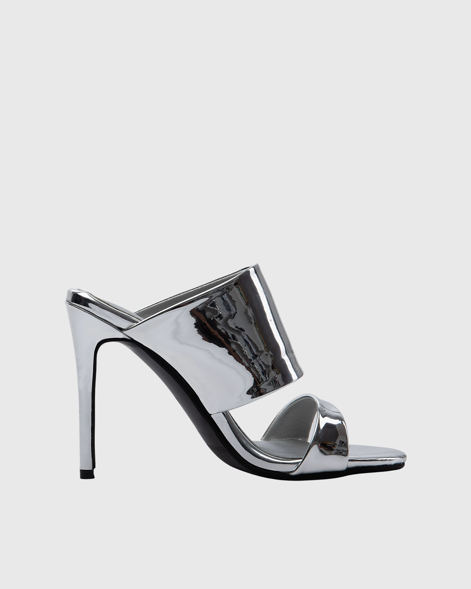 Aava Open Toe Metallic Mules