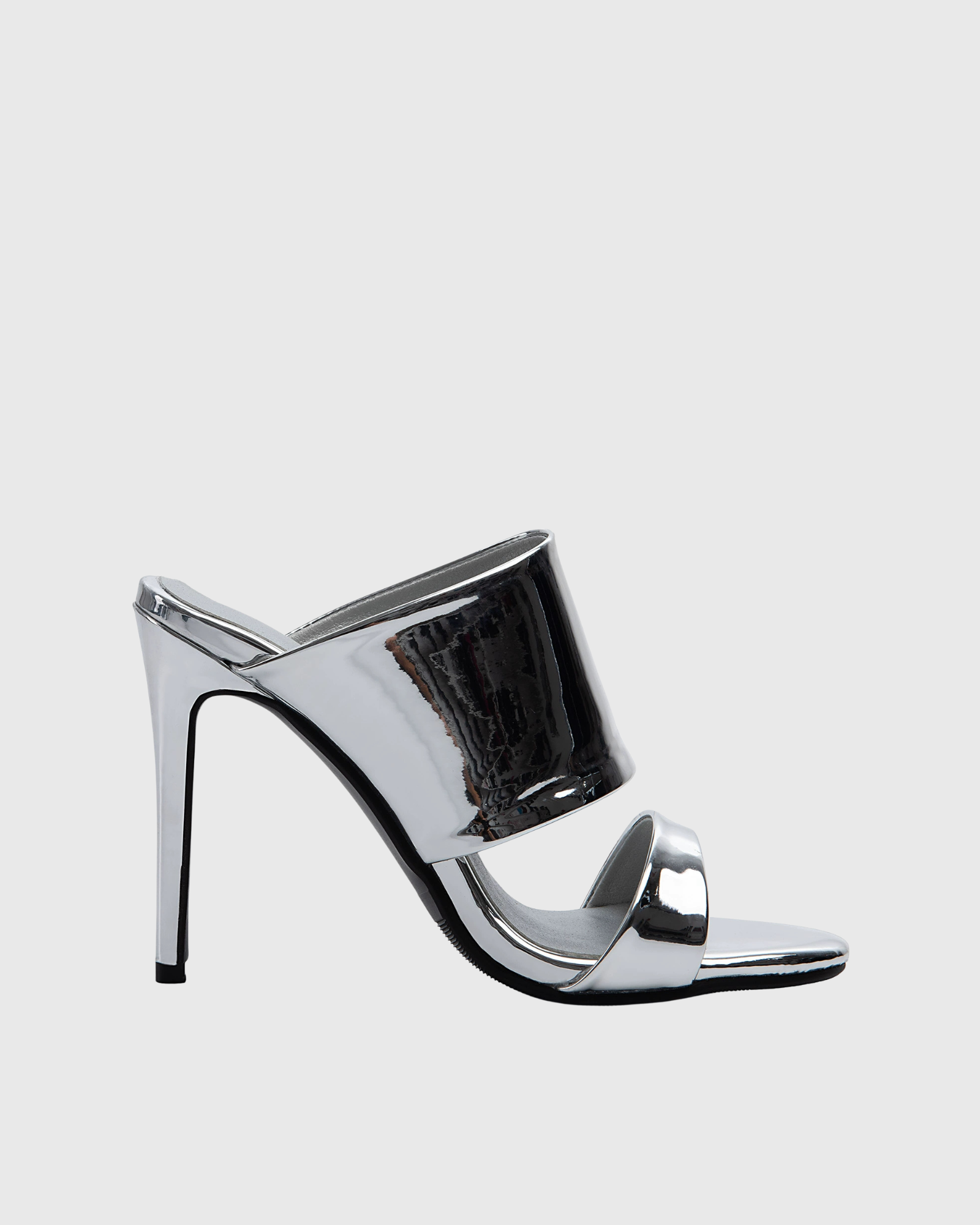 Aava Open Toe Metallic Mules