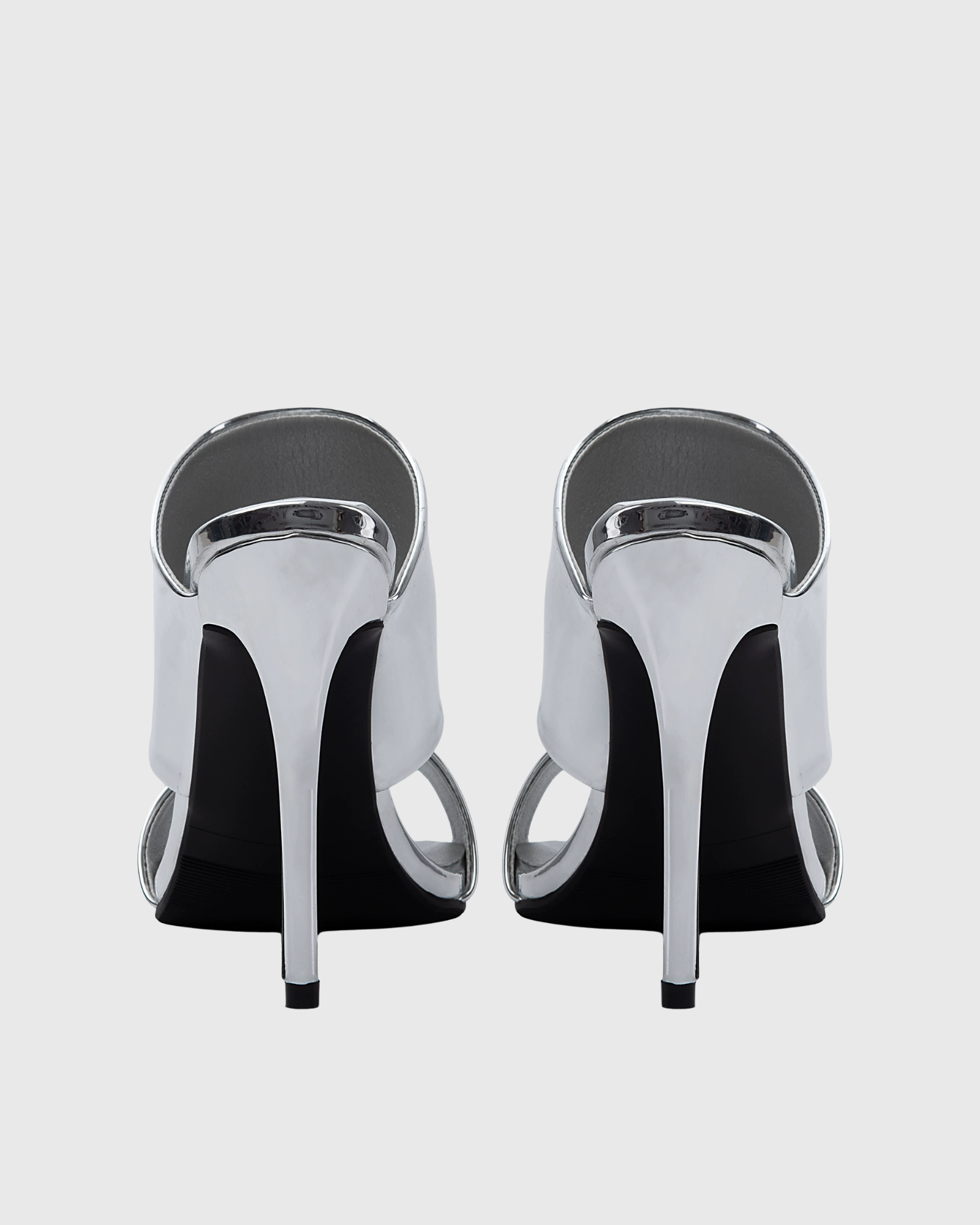 Aava Open Toe Metallic Mules