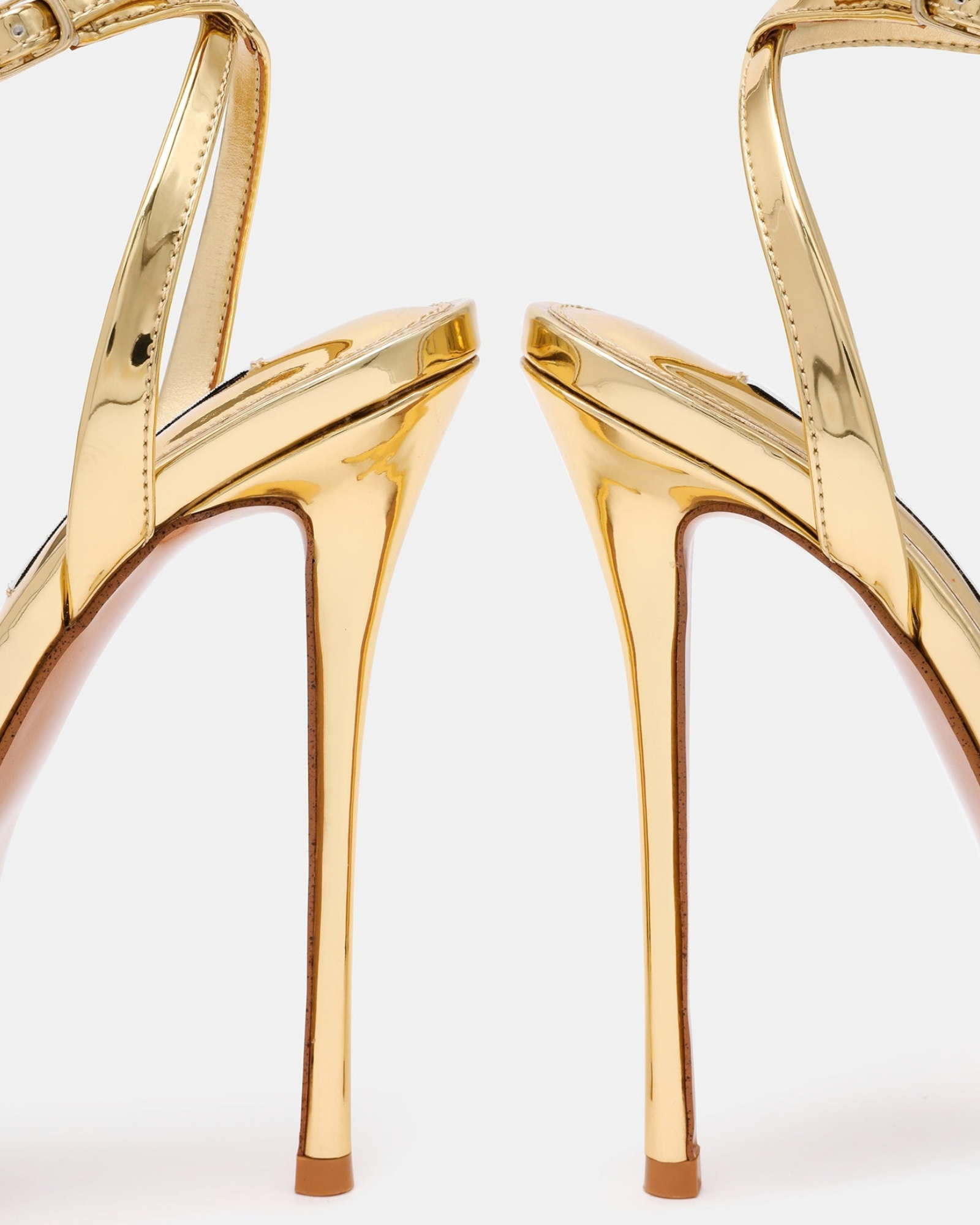  Abigail Metallic Platform Strap Sandals In Gold