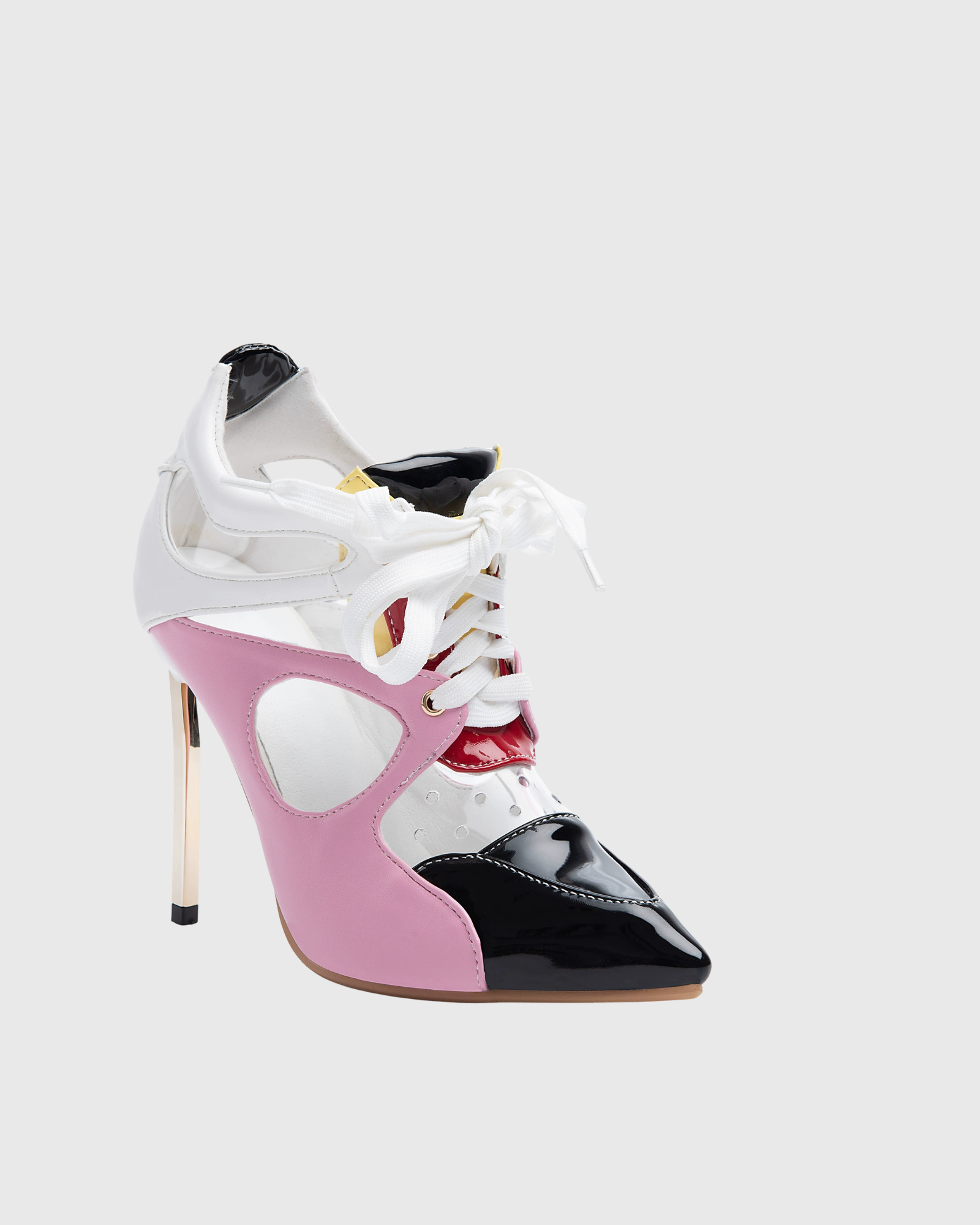Babette Cutout Lace Up Pumps