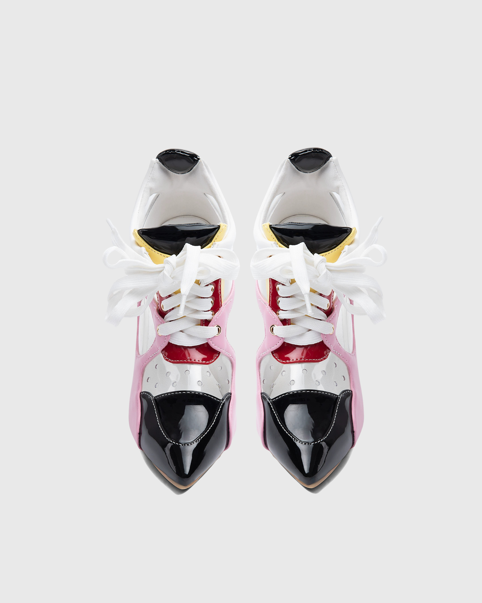 Babette Cutout Lace Up Pumps