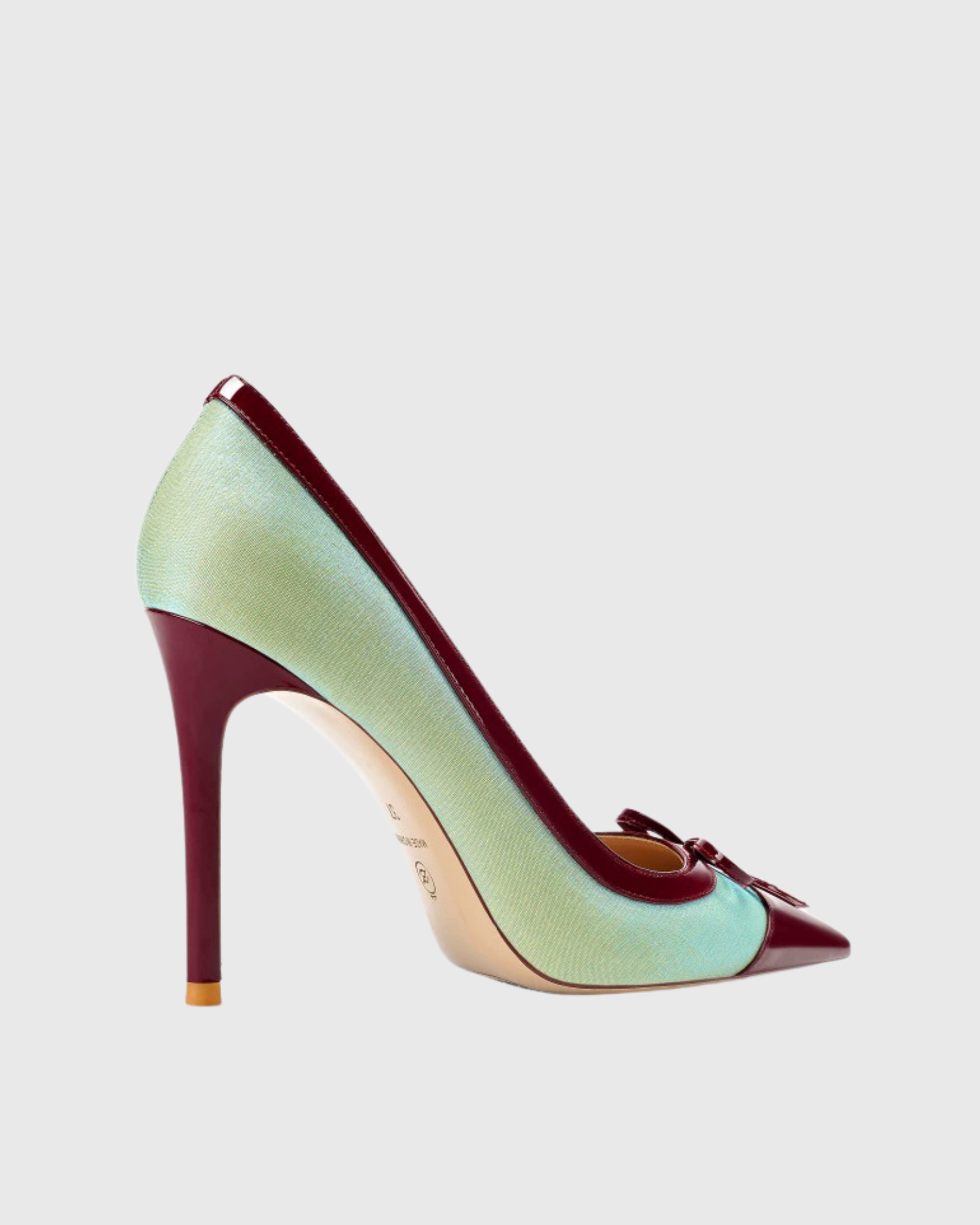 Baduhilt Bow Pointed Pumps In Green