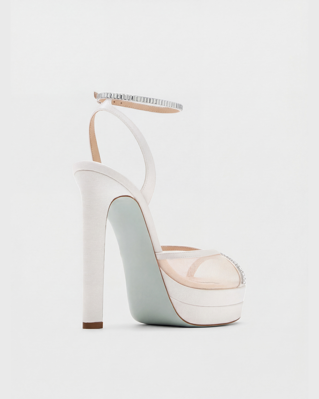 Cary Mesh Peep Toe Platform Sandals