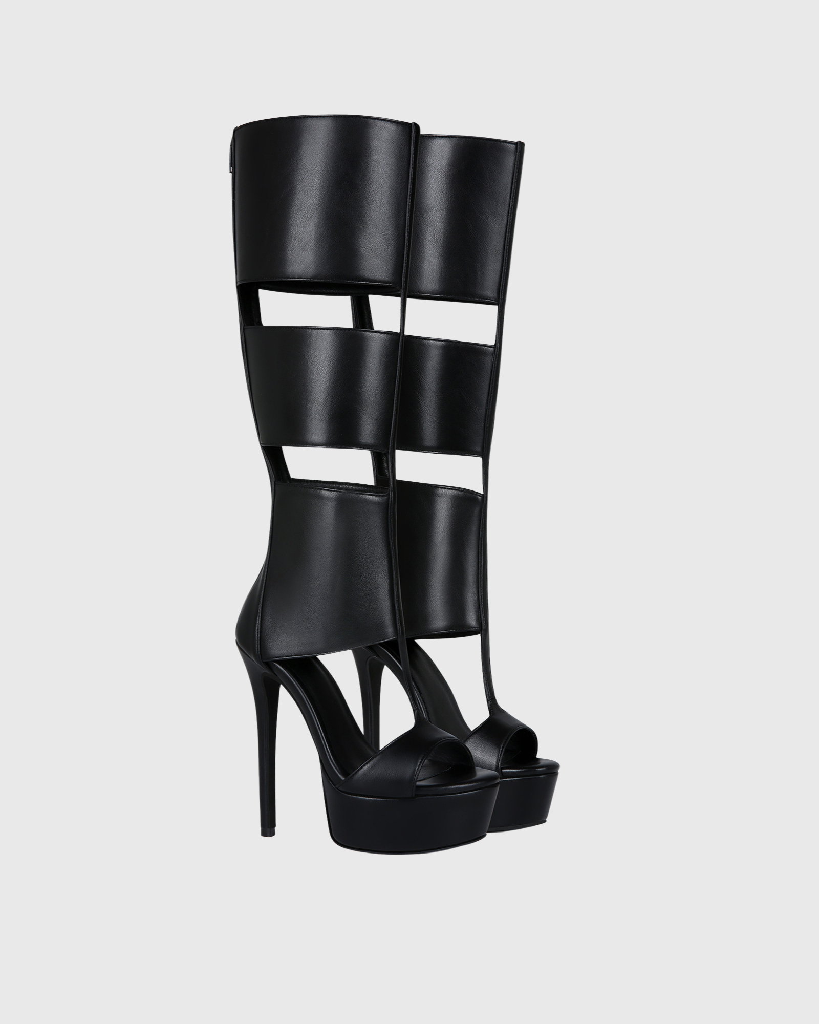 Darma Triple Strap Knee High Platform Sandals