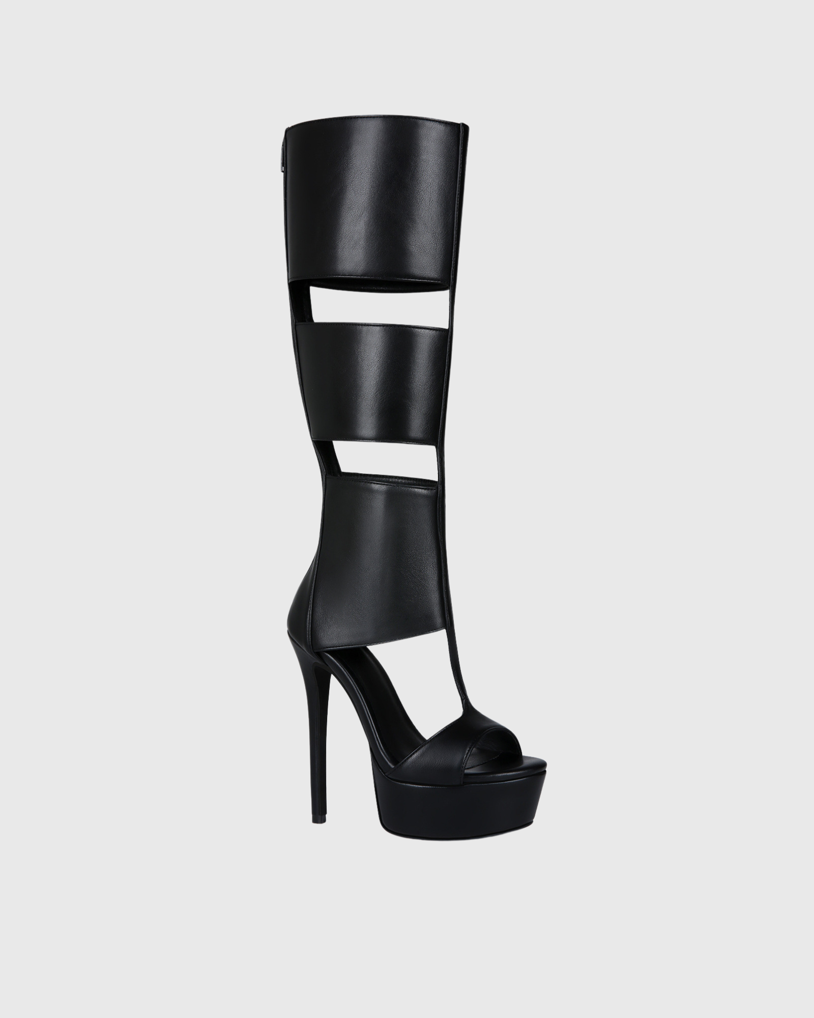 Darma Triple Strap Knee High Platform Sandals