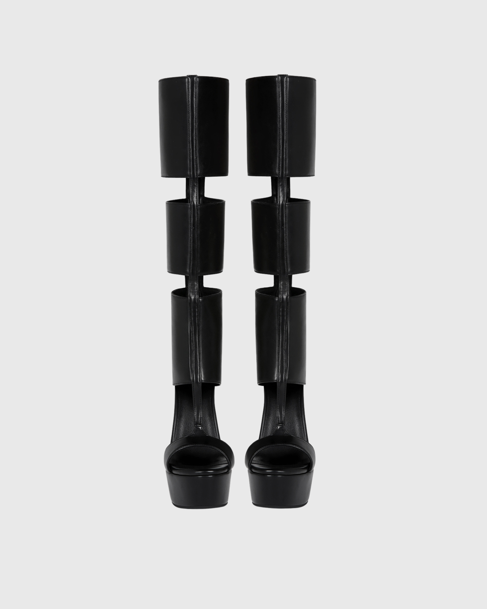 Darma Triple Strap Knee High Platform Sandals