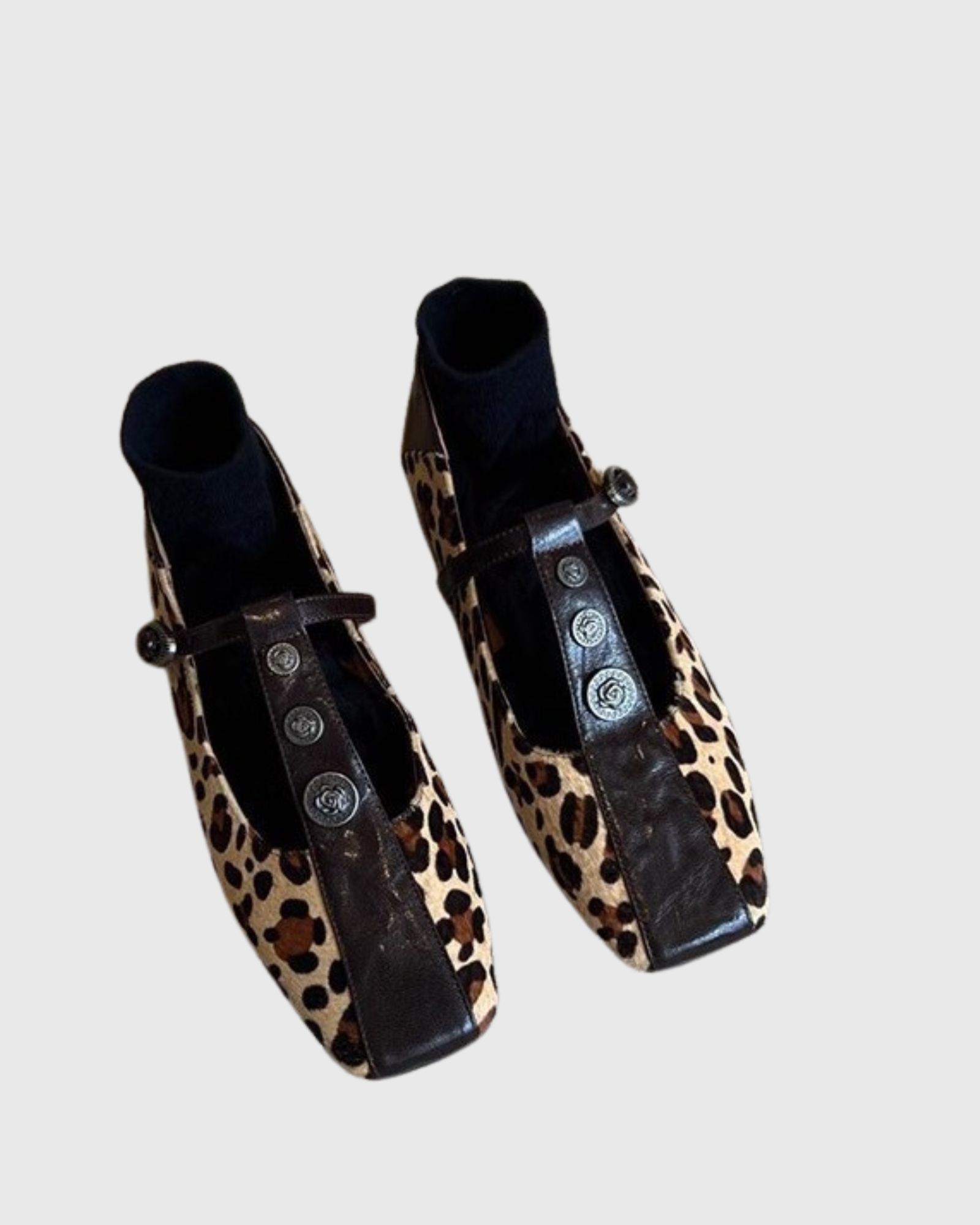 Dee Leopard Print Splicing Flats
