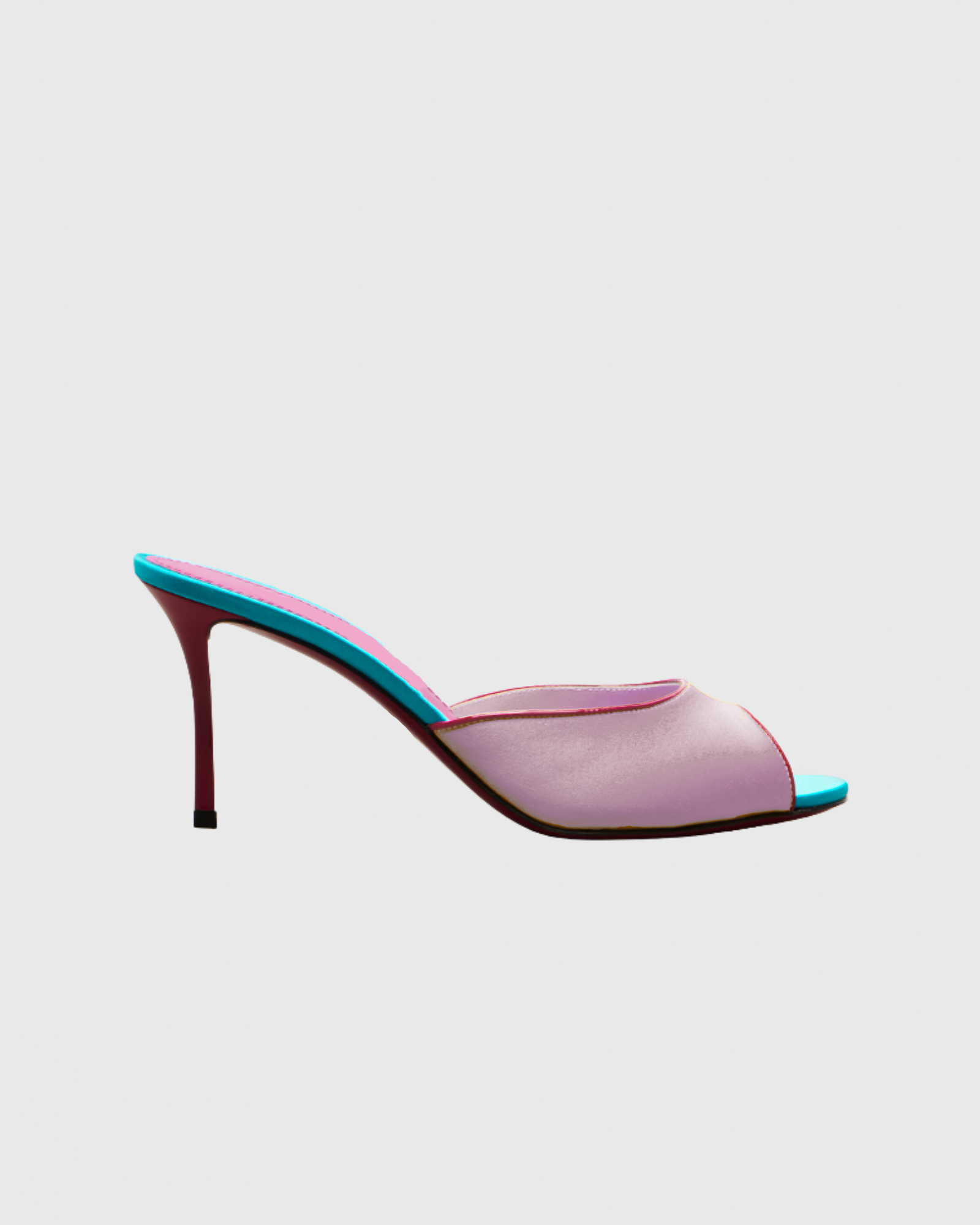 Echidna Color Block Stain Mules In Pink
