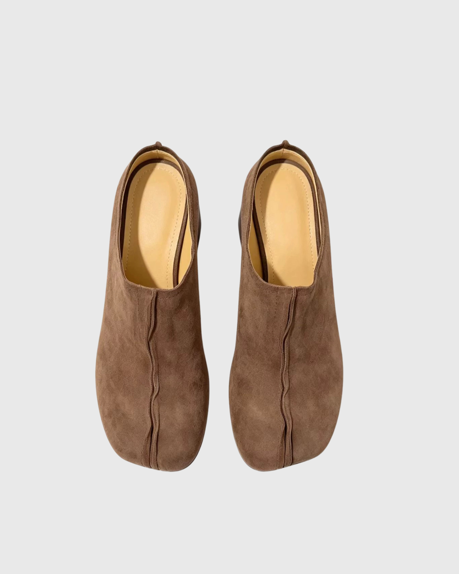 Ecrin Suede Block Heel In Brown