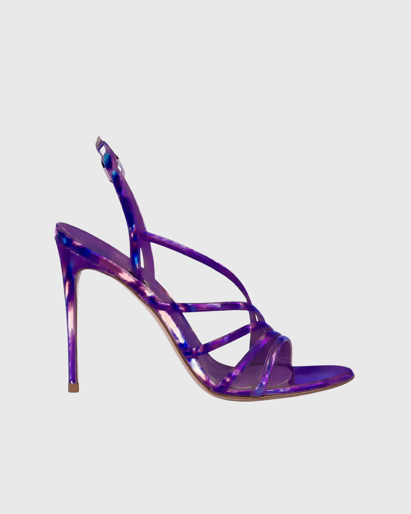 Edwige Iridescent Patent Leather Heels