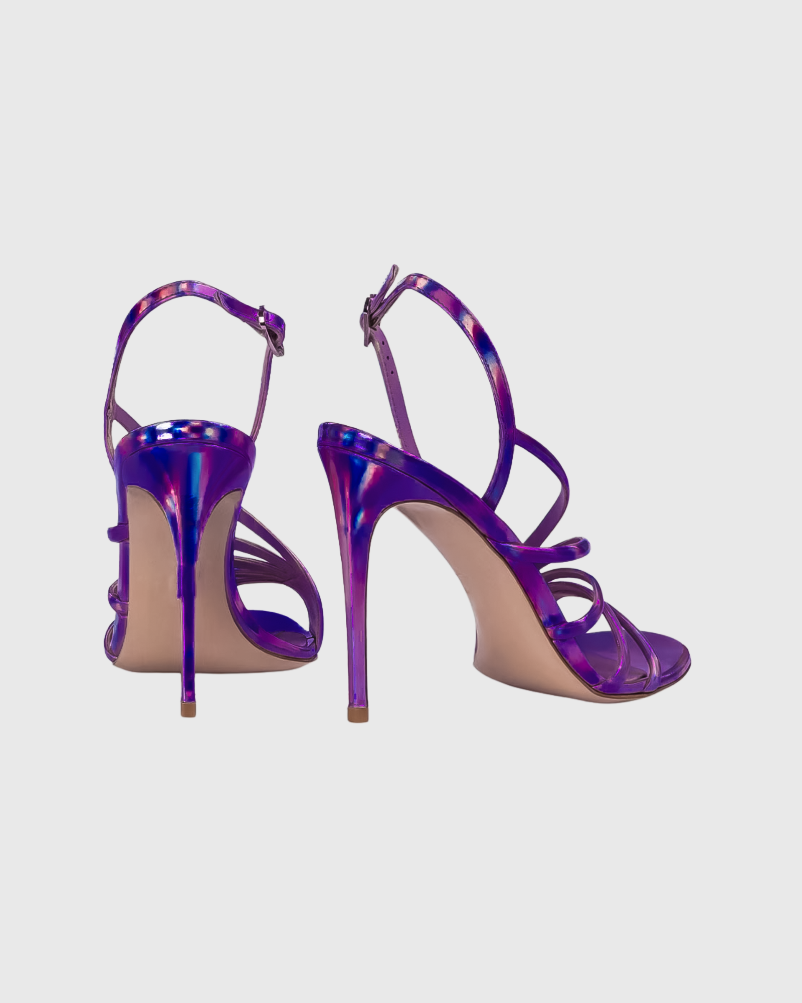 Edwige Iridescent Patent Leather Heels