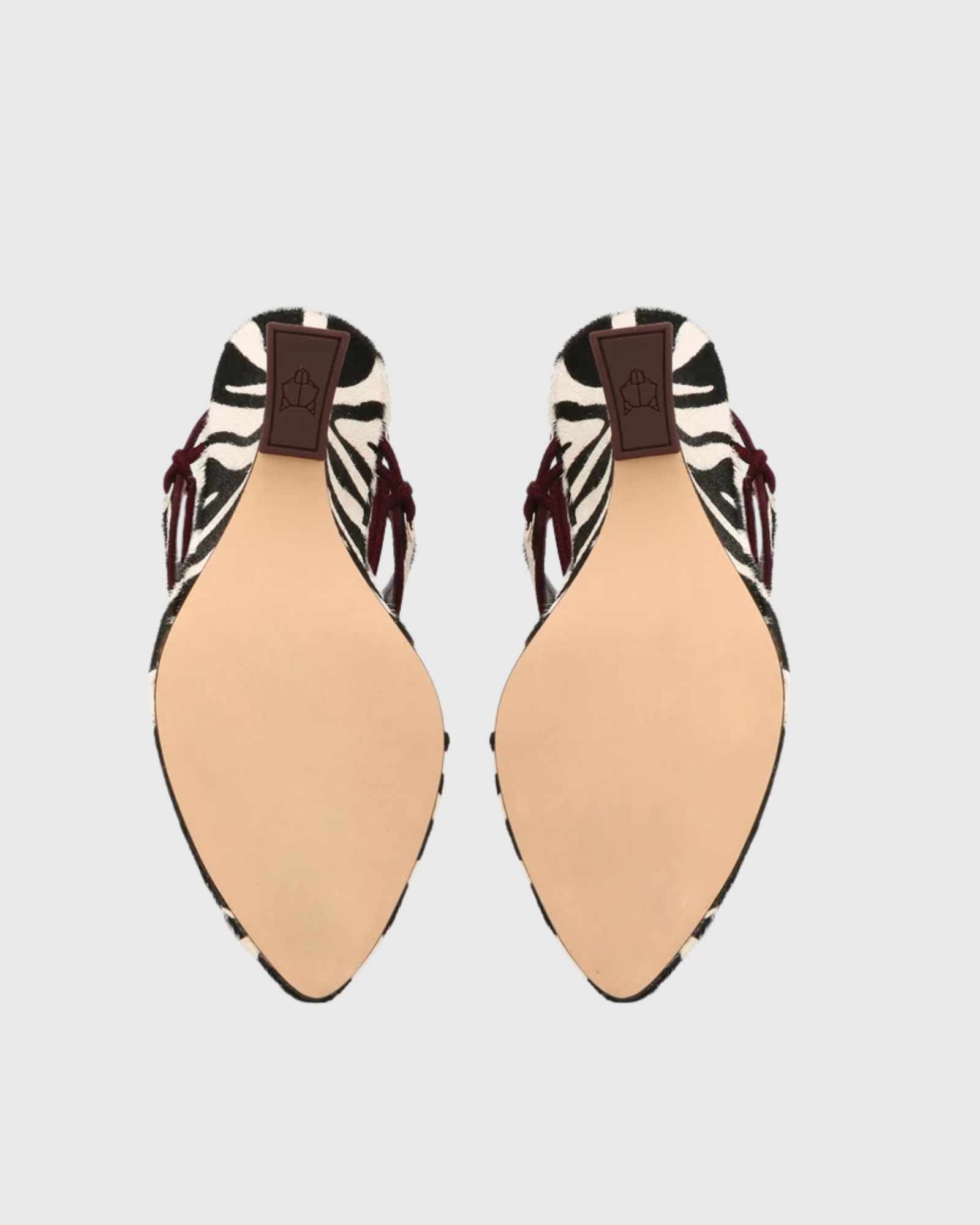 Eki Lace Up Wedge Sandals In Zebra Print