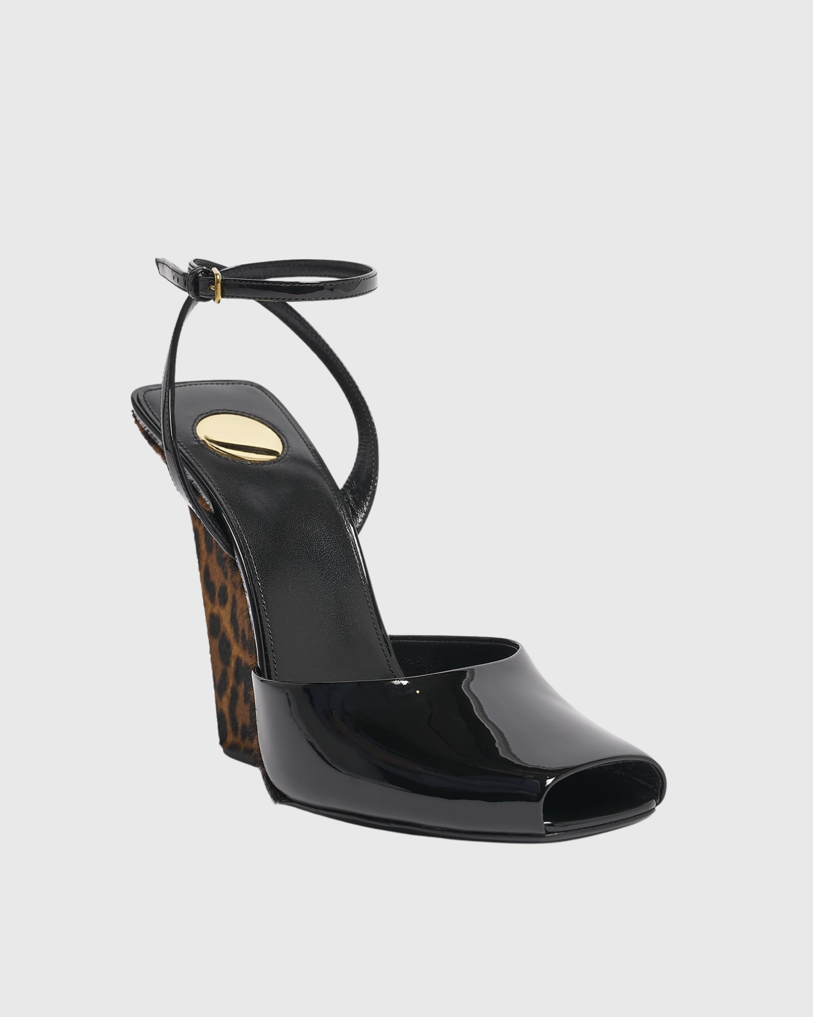Nadya Leopard Print Splicing Pumps