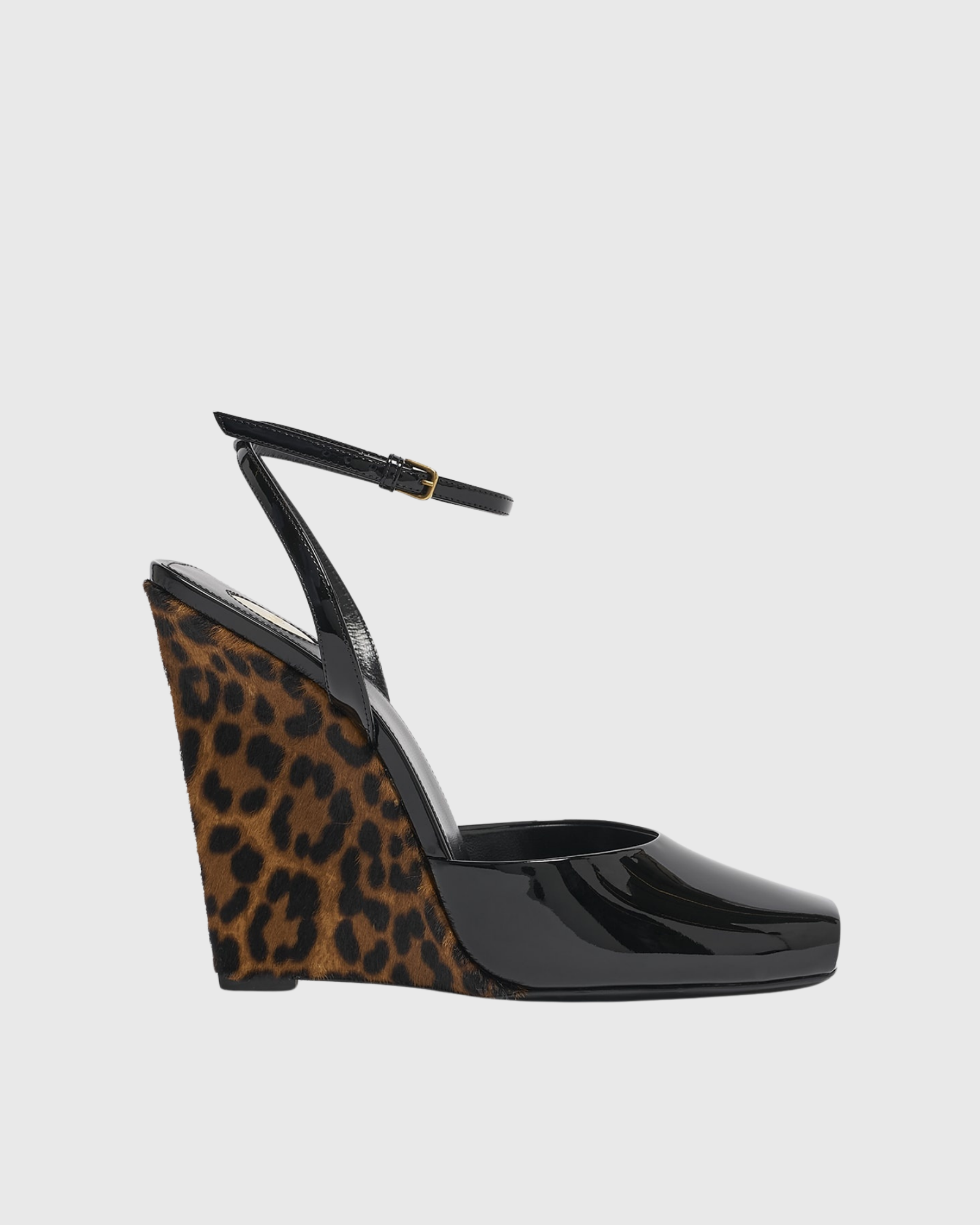 Nadya Leopard Print Splicing Pumps