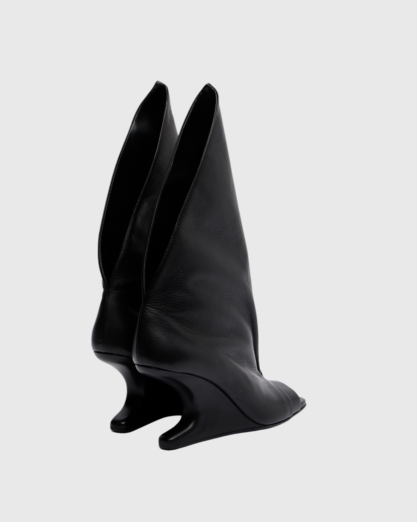 Idida Peep Inverted Wedge Boots