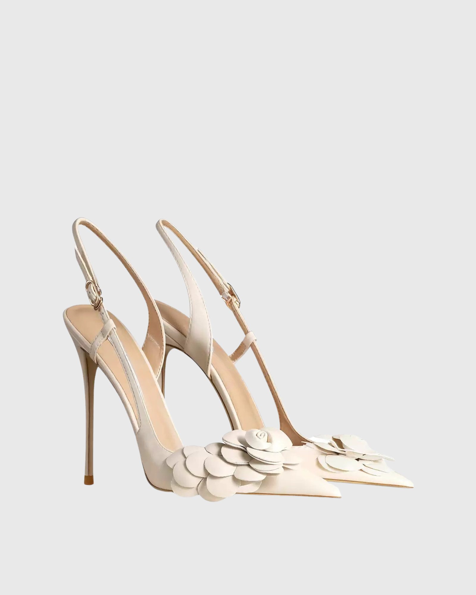 Ife Flower Slingblack Pumps In White