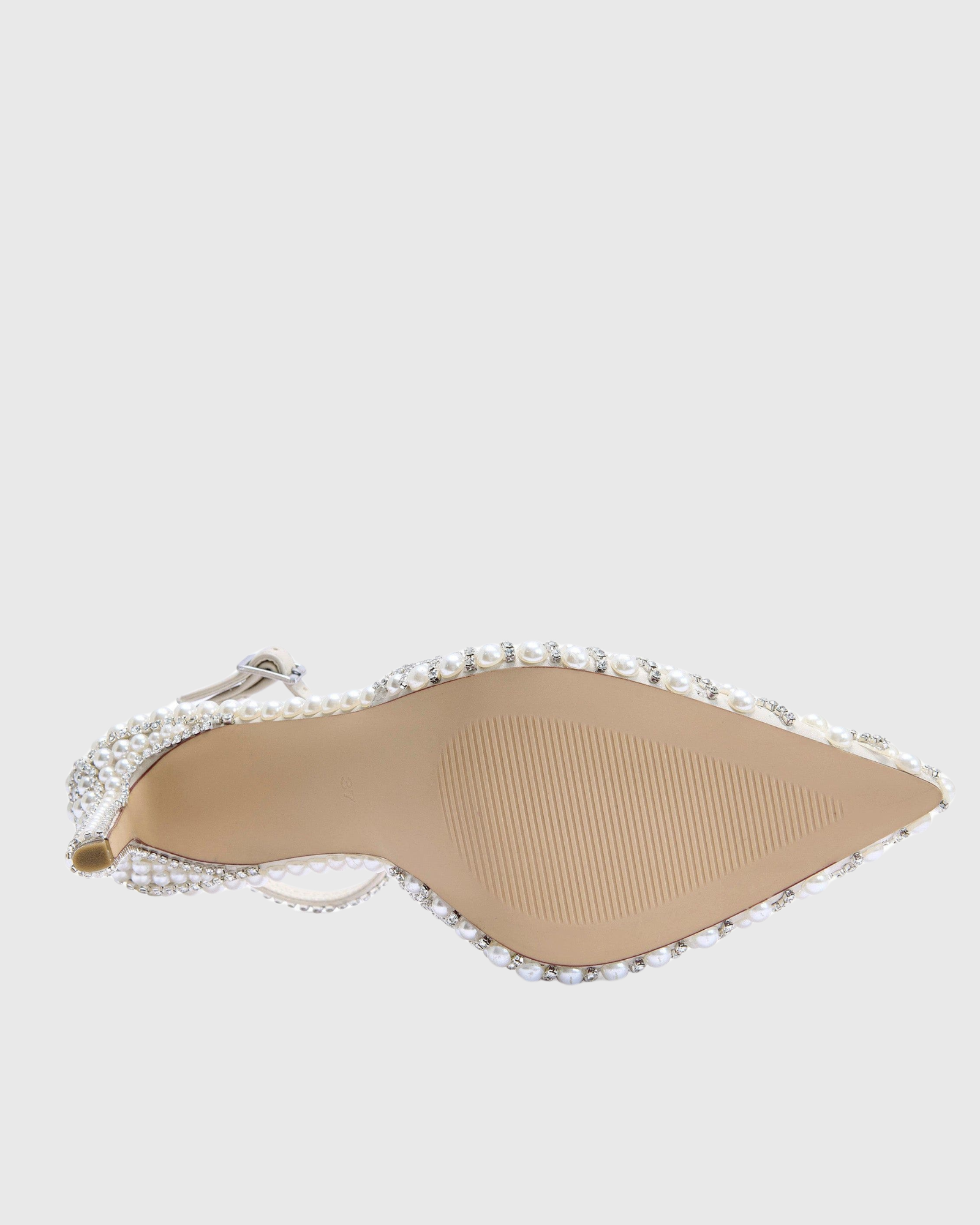 Ifiok Pearl Strap Pumps In White