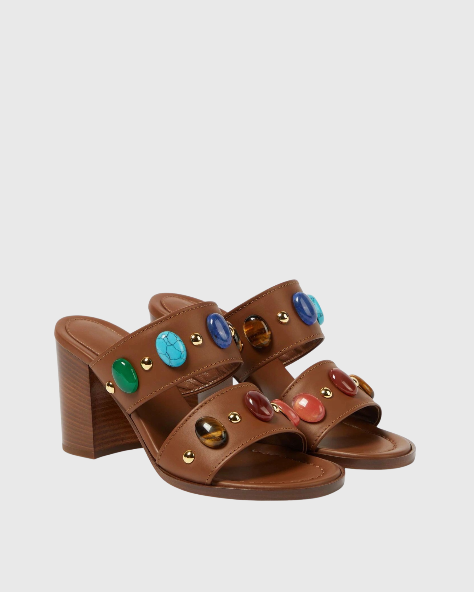 Iseul Gem Mules In Brown