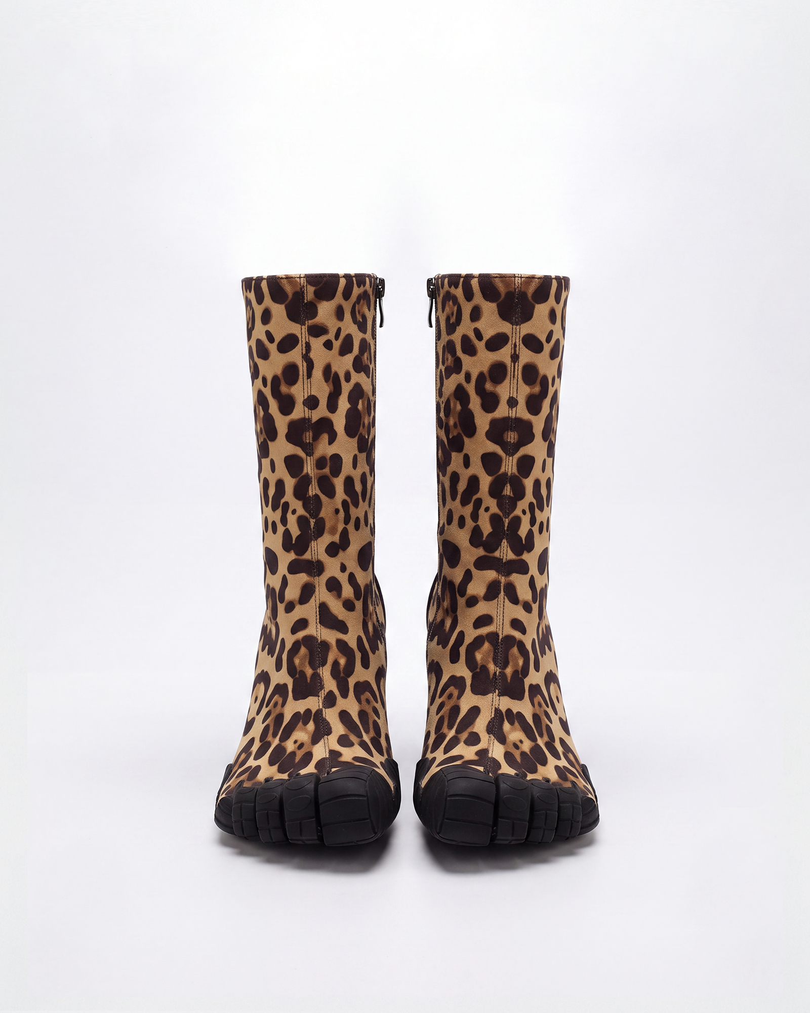 Mahsa Leopard Print FiveToe Boots