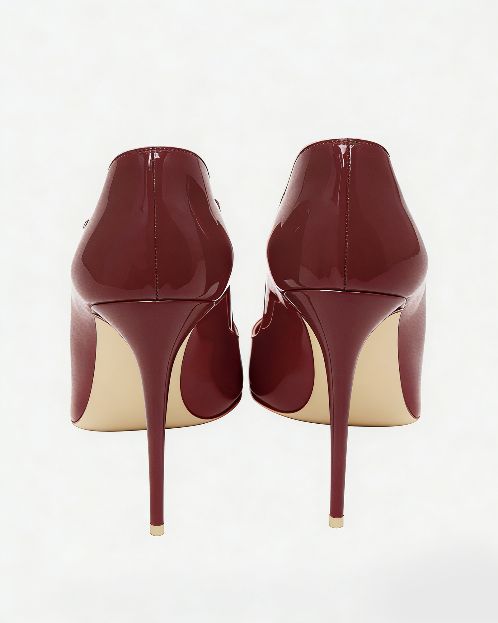 Maia Irregular Pumps In Wine