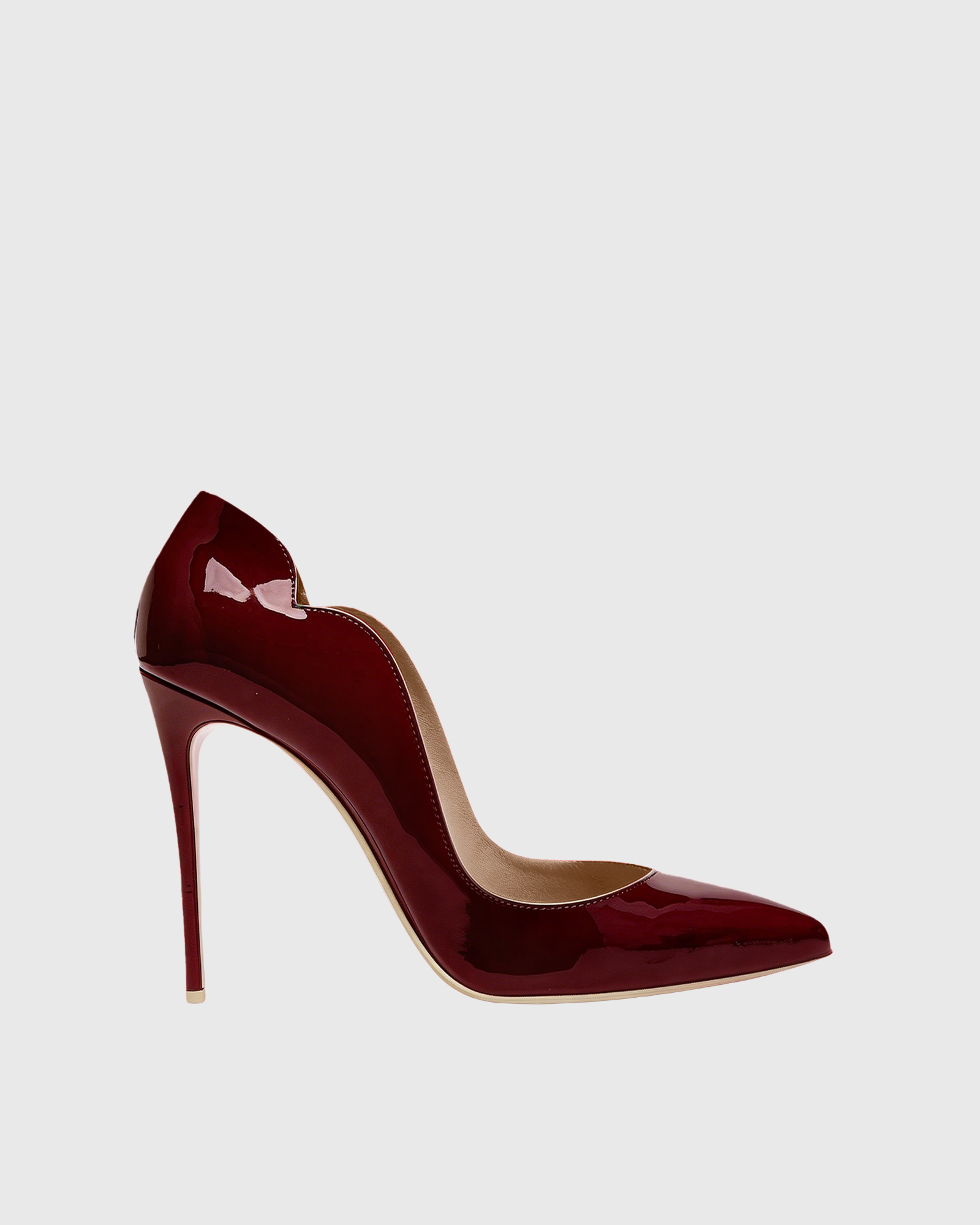 Maia Irregular Pumps In Wine